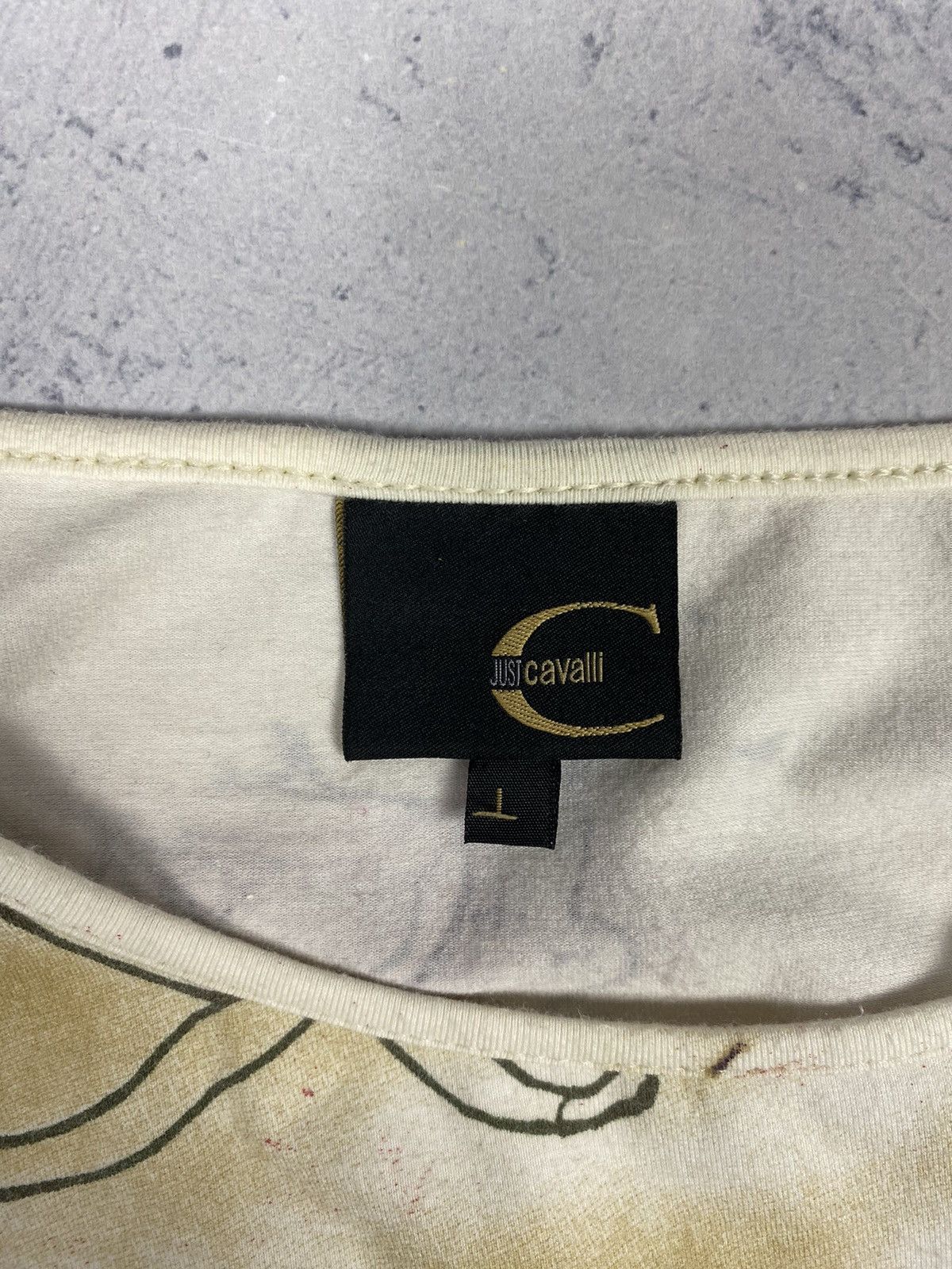 Just Cavalli × Roberto Cavalli Vintage Just Cavalli Italy Designer Blouse Long Sleeve Shirt Size L / US 10 / IT 46 - 19 Thumbnail