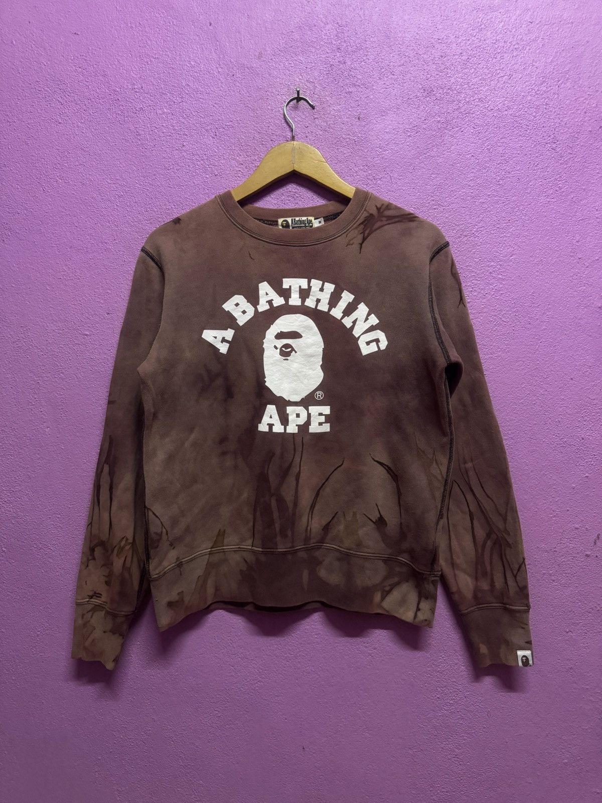 Bape Bape Tie Dye Sweatshirts Size M Size US M / EU 48-50 / 2 - 1 Thumbnail