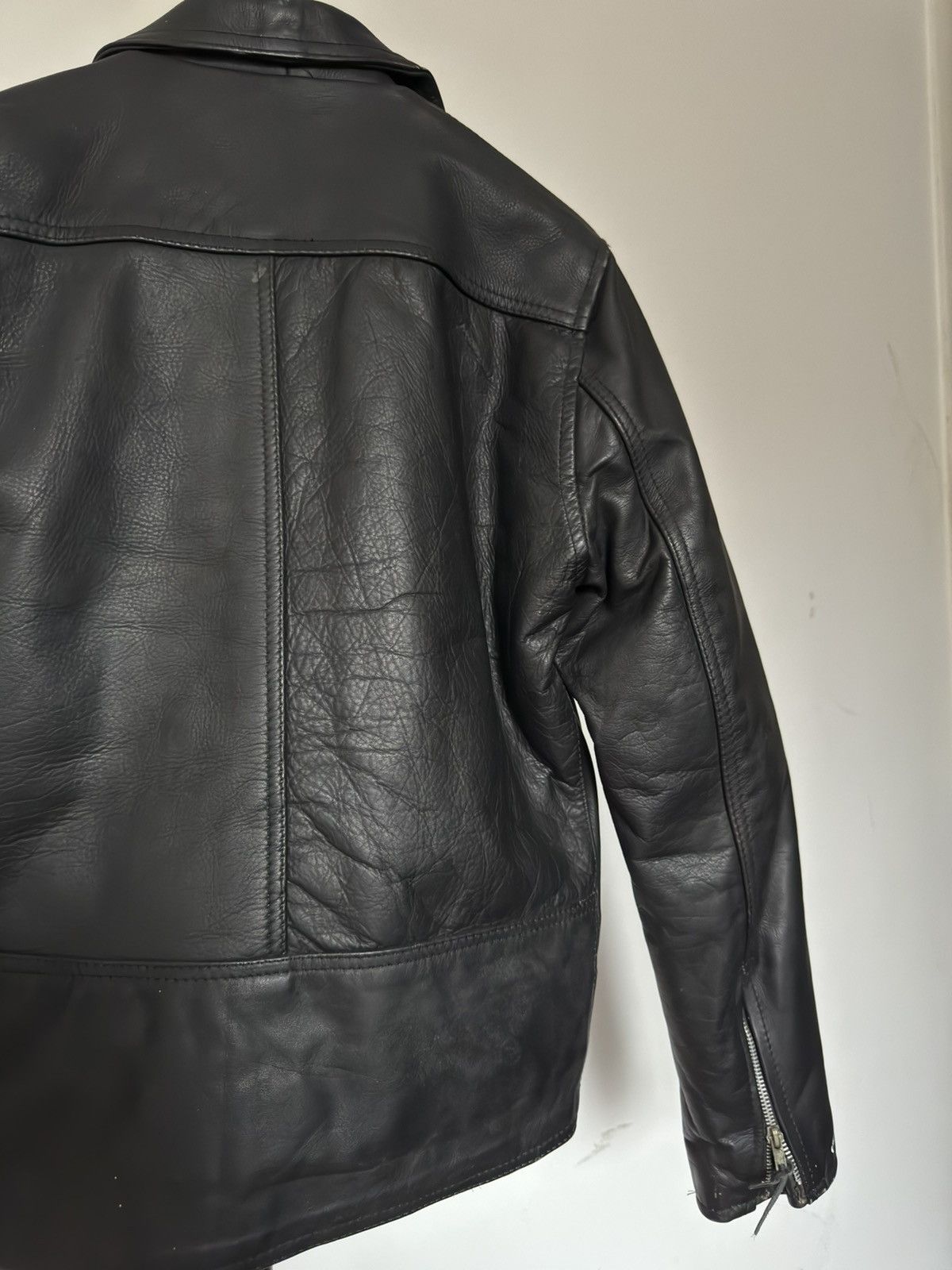 Vintage Biker Leather Multi Zipped Jacket Kosuha Size US M / EU 48-50 / 2 - 6 Thumbnail