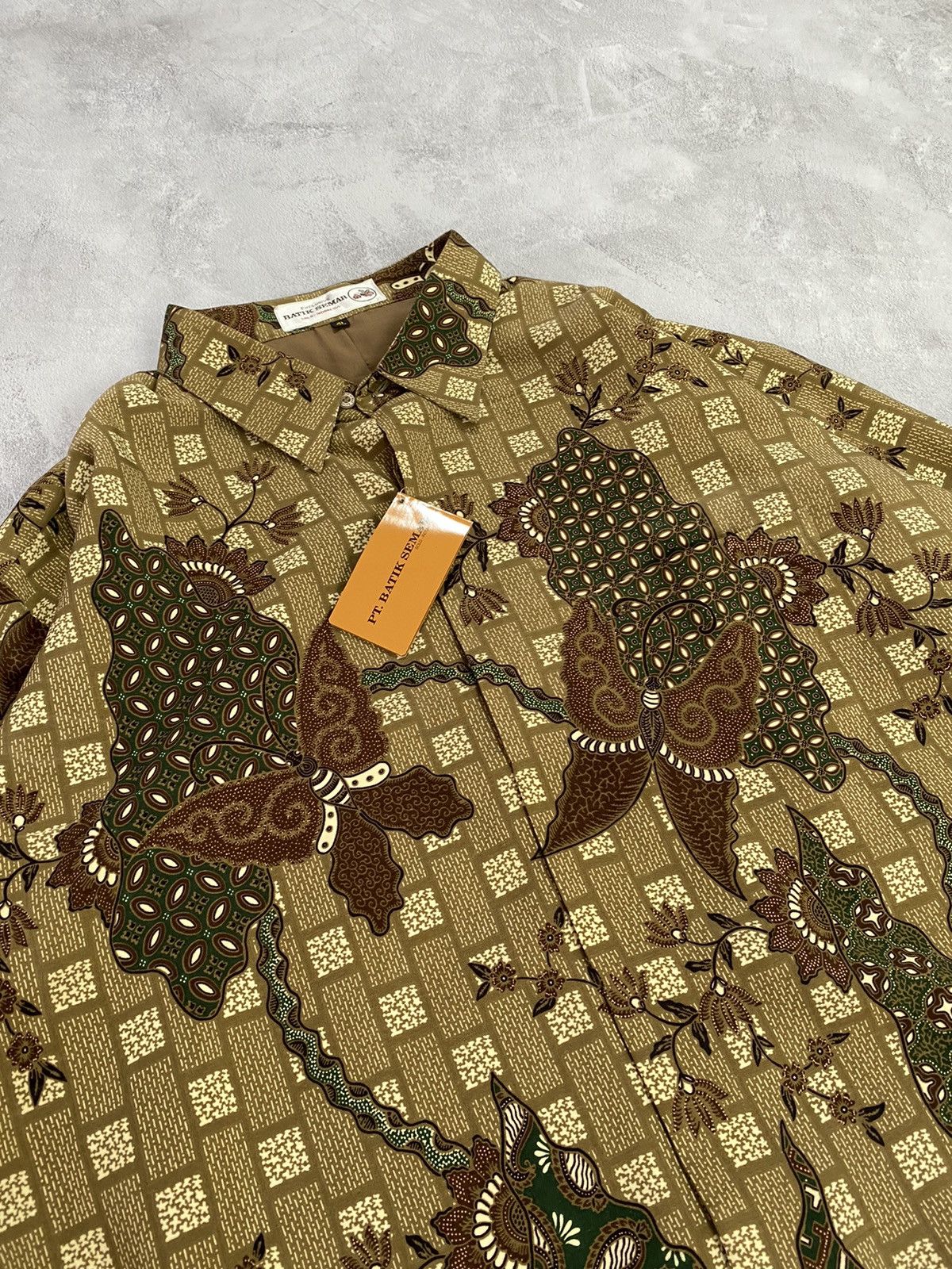 Vintage 🪷 Shirt Button Up Batik Semar Indonesian Style Size US XXL / EU 58 / 5 - 2 Thumbnail