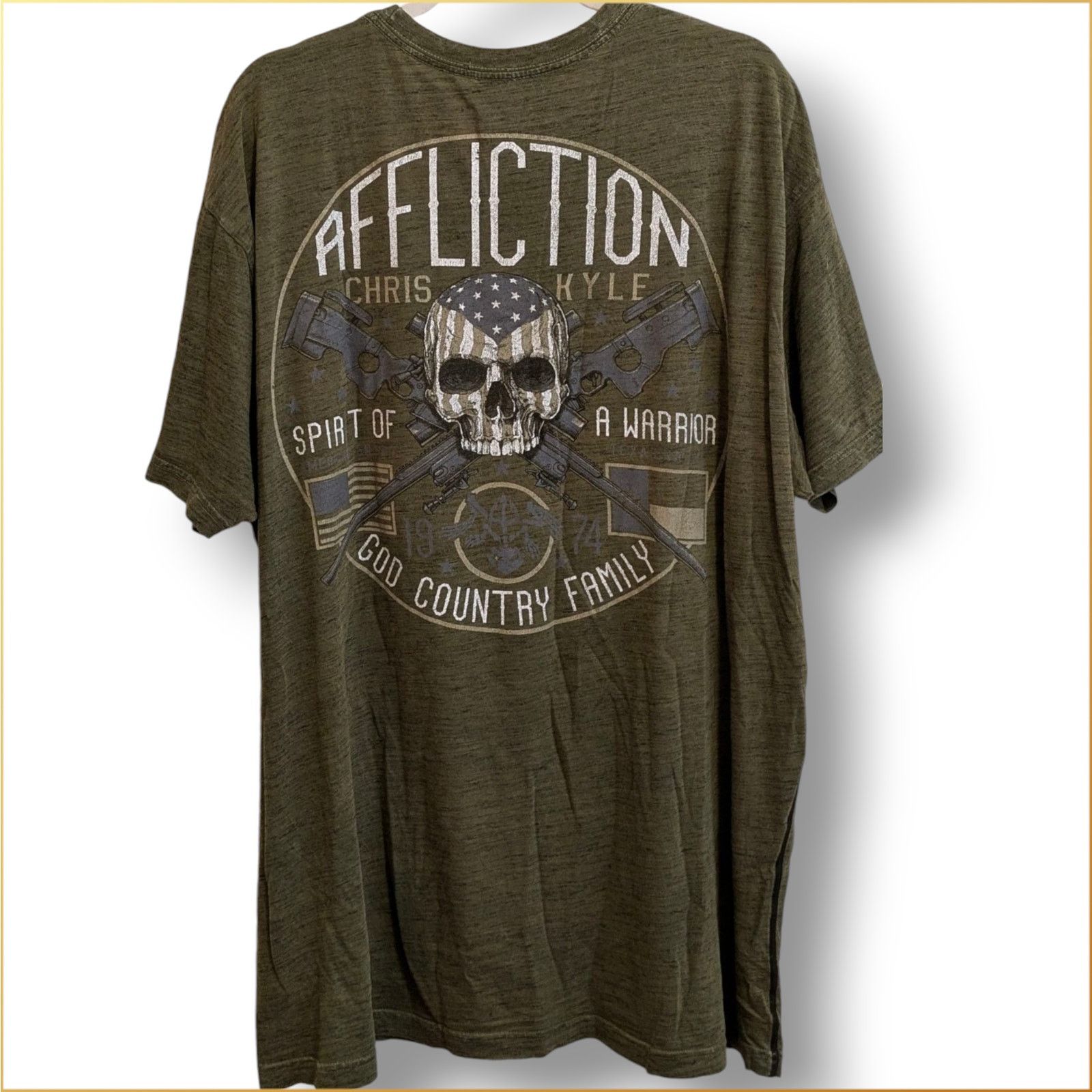 Affliction 3X AFFLICTION Cris Kyle T-Shirt Size US XXL / EU 58 / 5 - 2 Thumbnail