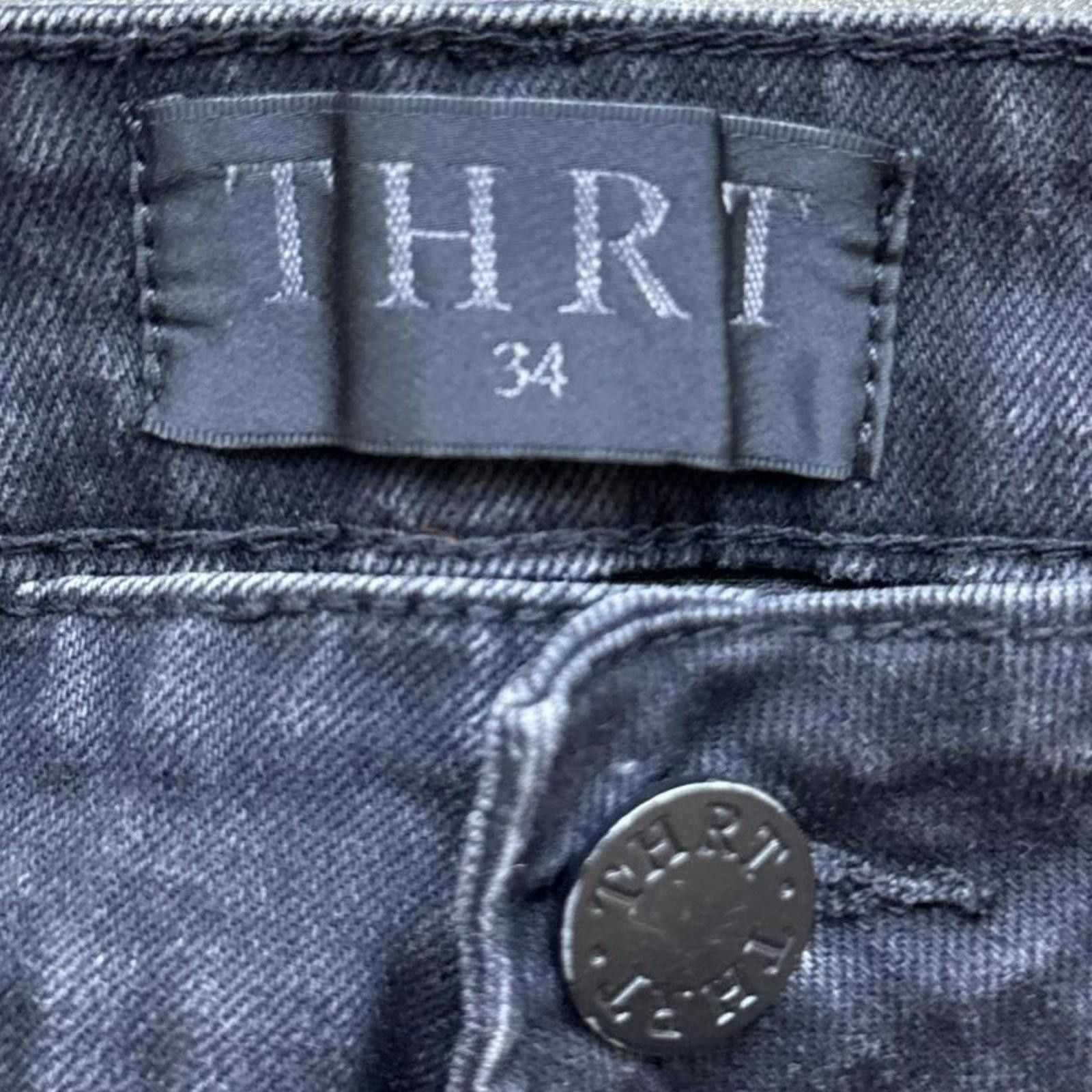 Other THRT Distressed Denim Screen Printed Graphics Skinny Jeans Size US 34 / EU 50 - 5 Thumbnail