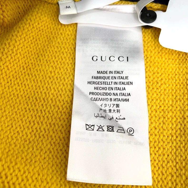 Gucci Gucci Tiger head letter inlaid flower round neck color-bloc Size US M / EU 48-50 / 2 - 7 Thumbnail