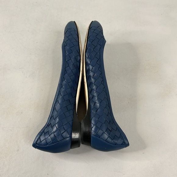Bottega Veneta BOTTEGA VENETA INTRECCIATO Woven Midnight Blue Ballet Flats Size US 8 / IT 38 - 5 Thumbnail