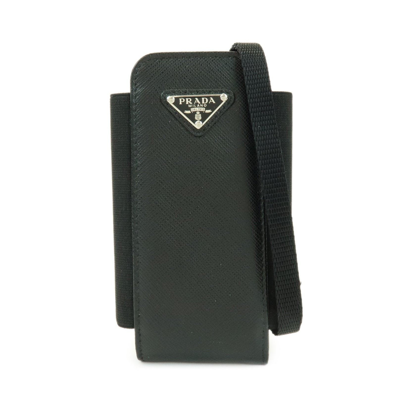 Prada Prada Saffiano Phone Case Black Size ONE SIZE - 1 Thumbnail