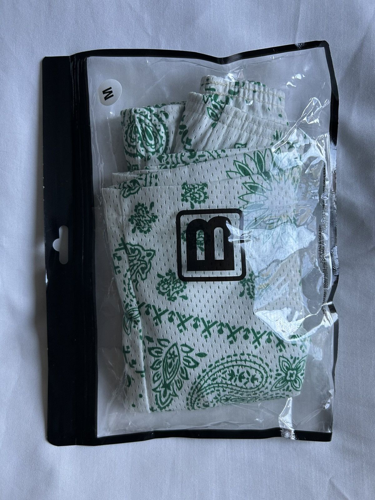 Bravest Studios Bravest Studios Mesh Shorts Paisley Green AOP Medium Size US 31 - 1 Thumbnail