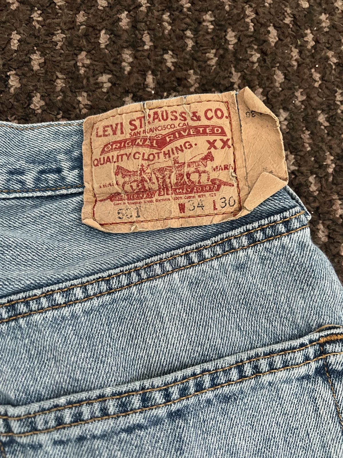 Levi's Levi’s Repaired 501 W33 L31 Size US 33 - 7 Thumbnail