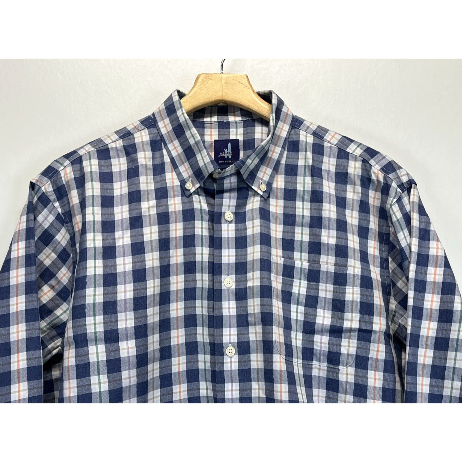 johnnie-O Johnnie-O Shirt Mens L Multicolor Plaid Long Sleeve Button-Down Casual Golf Cotton Blend Preppy Mens Size US L / EU 52-54 / 3 - 3 Thumbnail