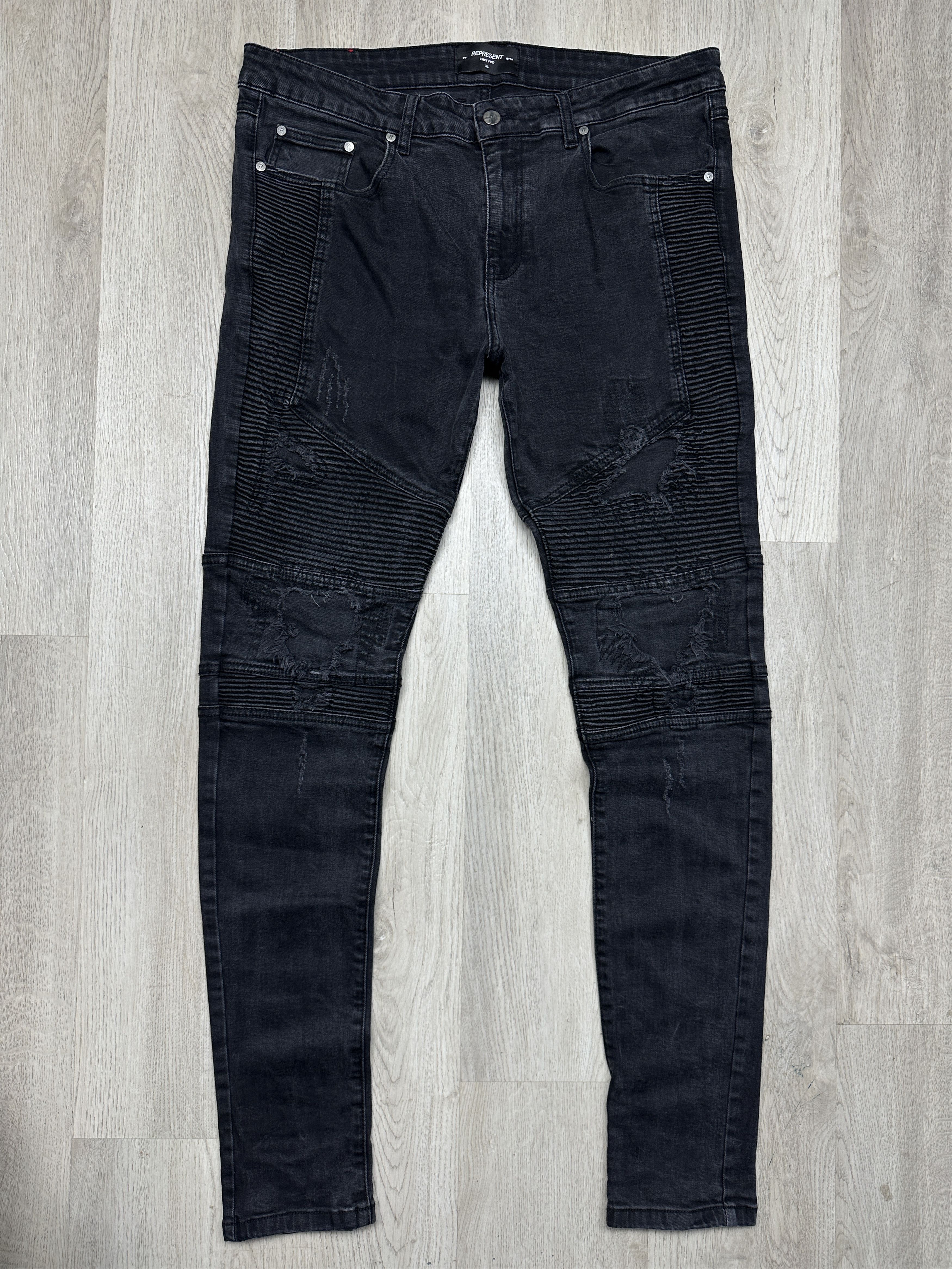 Represent Clo. Represent Mens Biker Denim Pants Jeans Size US 36 / EU 52 - 1 Thumbnail