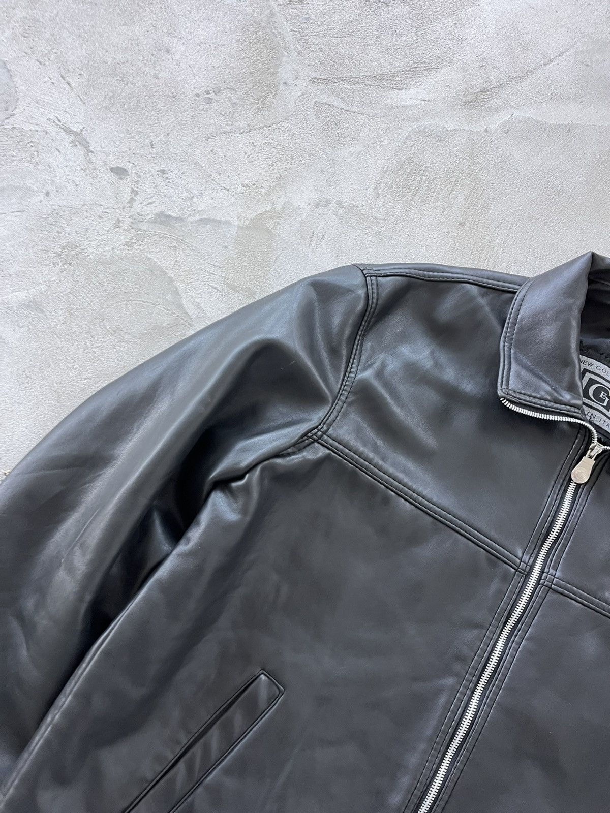Genuine Leather Vintage Faux Leather Coach Bomber Jacket High Neck Y2K Size US L / EU 52-54 / 3 - 5 Thumbnail