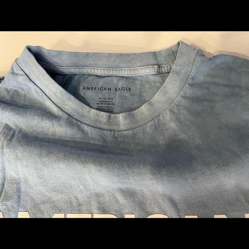 American Eagle Outfitters American Eagle Men’s T-shirt Blue & white tie die Size XL Size US XL / EU 56 / 4 - 4 Thumbnail