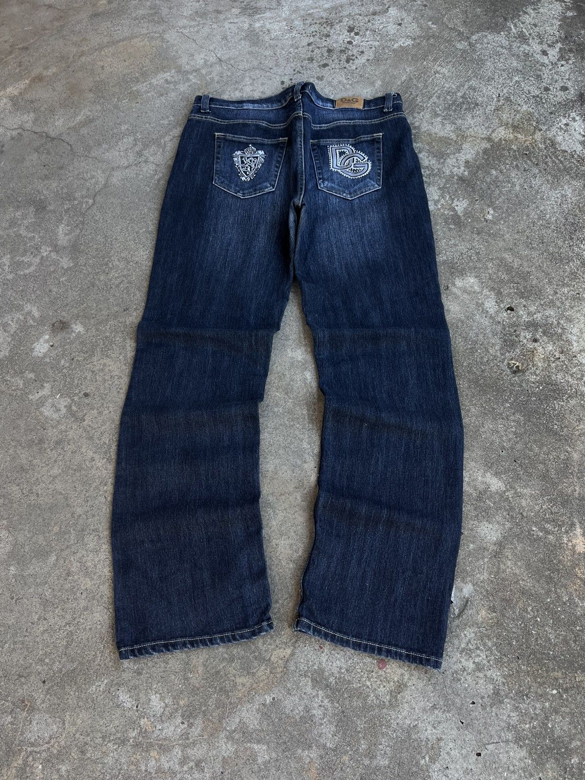 Dolce & Gabbana Crazy Dolce Gabbana Big Logo Baggy Jeans UK Y2k Rare Vintage Size US 36 / EU 52 - 1 Thumbnail