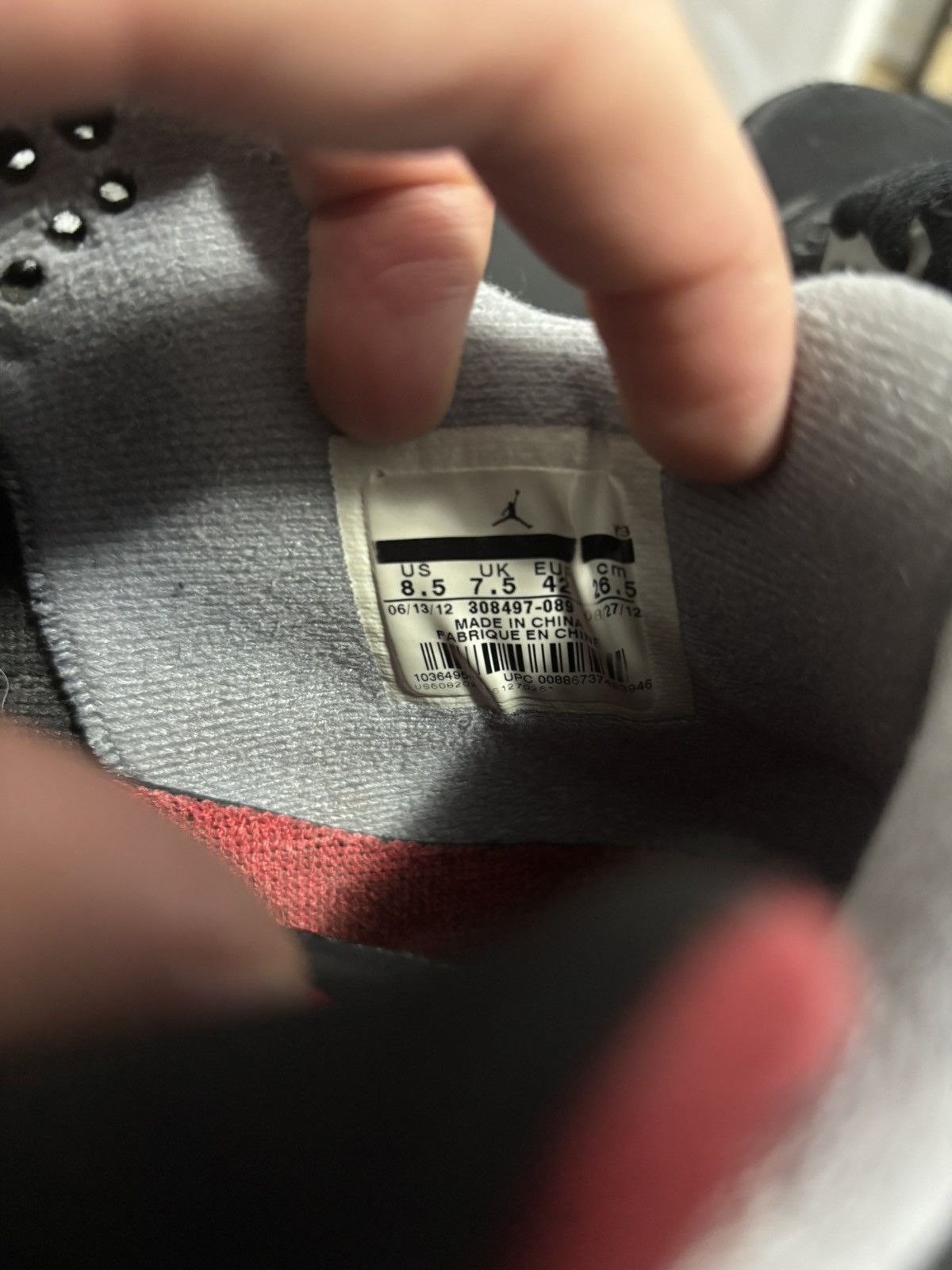 Jordan Brand Jordan Bred 4’s Size US 8.5 / EU 41-42 - 7 Thumbnail