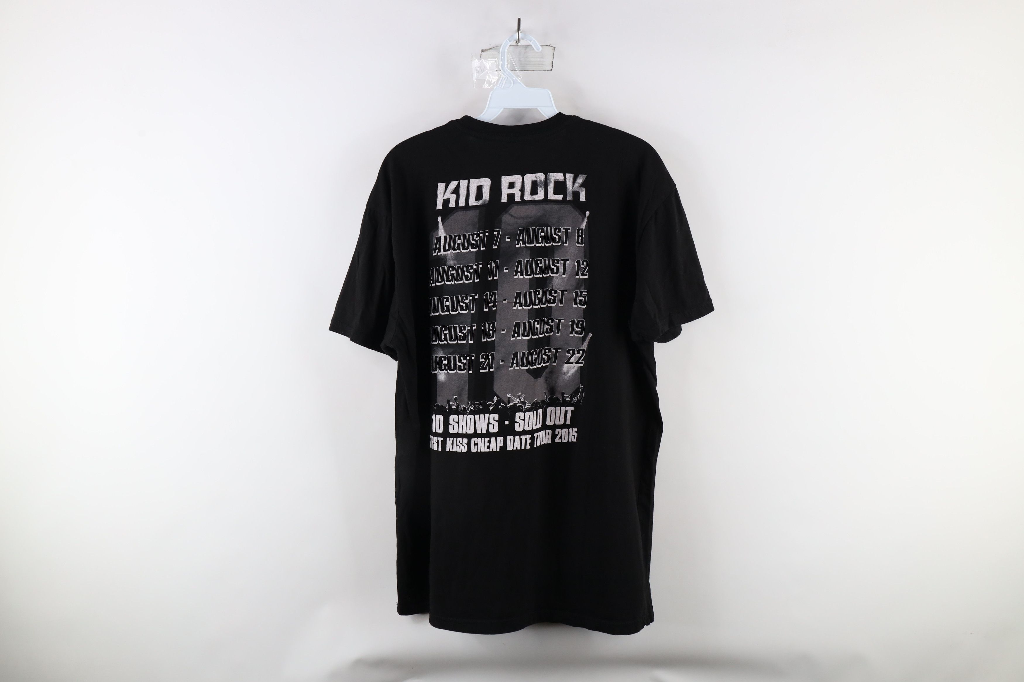 Vintage Y2K First Kiss Cheap Date Tour Kid Rock Band T-Shirt Black Size US XL / EU 56 / 4 - 10 Thumbnail