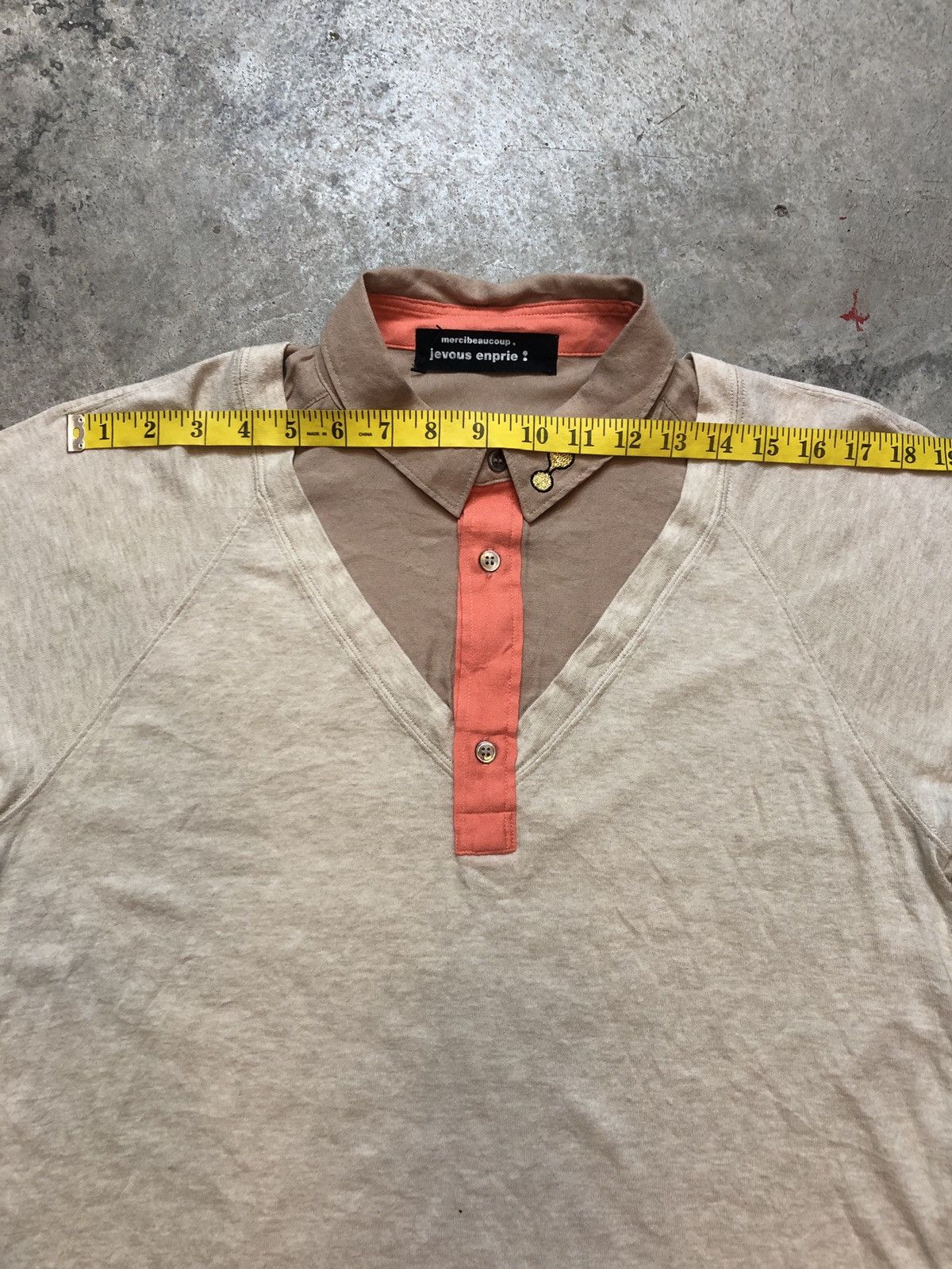 Issey Miyake × Japanese Brand × mercibeaucoup 💥DELETESOON💥Mercibeaucoup Long Sleeve Collar Tee Size US M / EU 48-50 / 2 - 14 Thumbnail