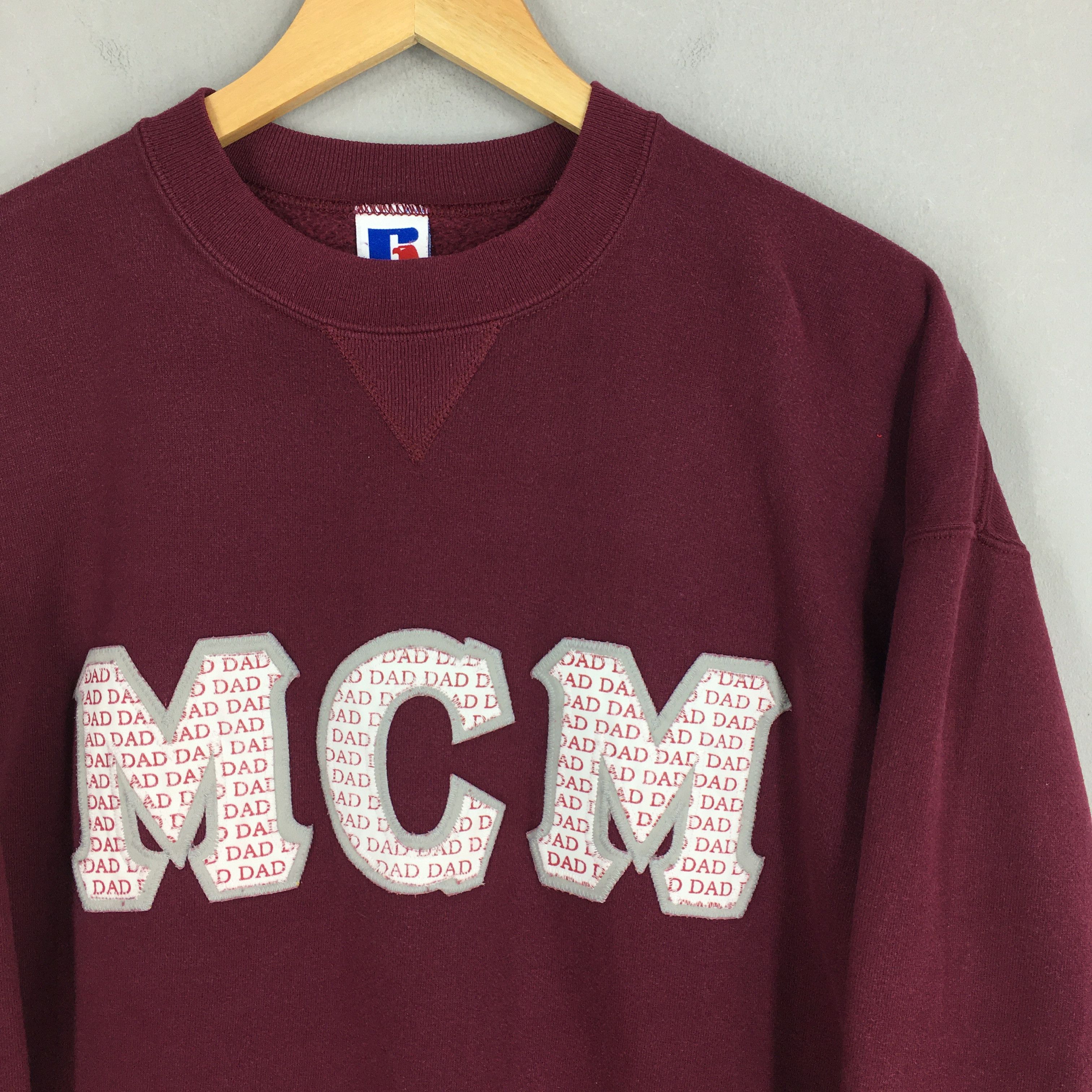 NCAA Vintage 90s McMurry University Maroon Sweatshirt XLarge Size US XL / EU 56 / 4 - 2 Thumbnail