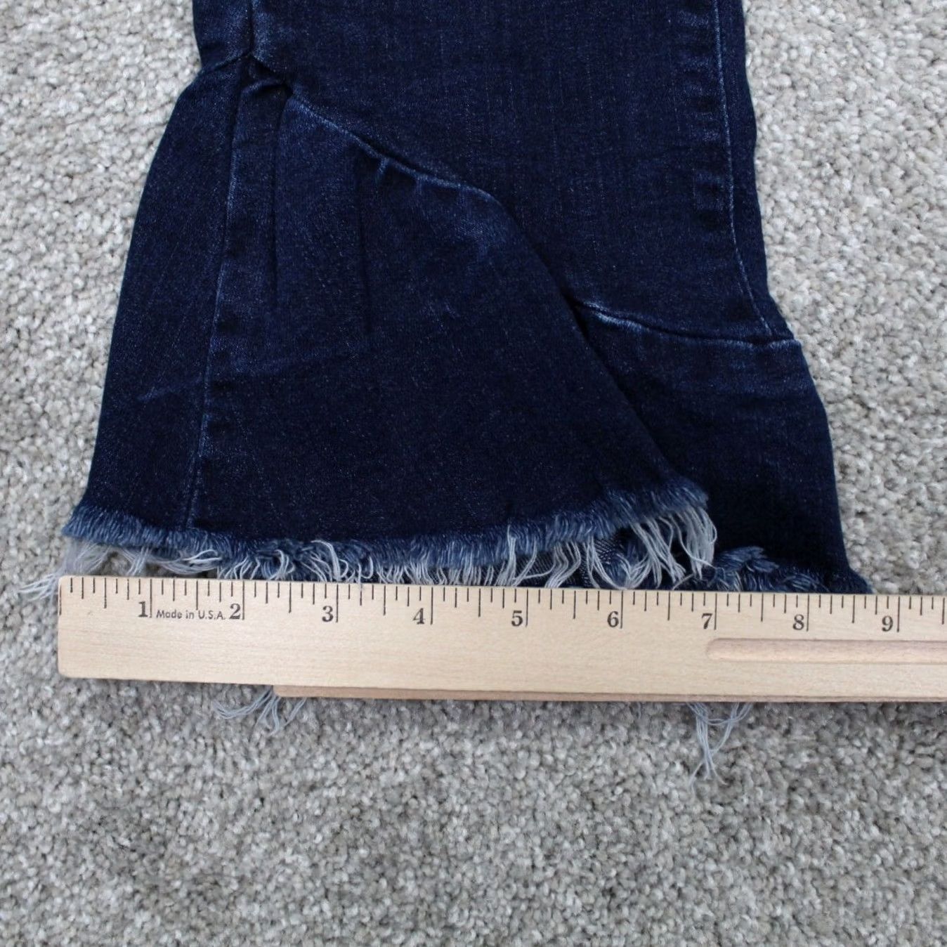 Paige Paige Merritt Flora Jeans Womens 24 Blue City USA 27 Inseam Stretch Denim Straight 5-Pocket 95% Cotton 4% Spandex 1% Elastane Size 42" / US 20 - 5 Thumbnail