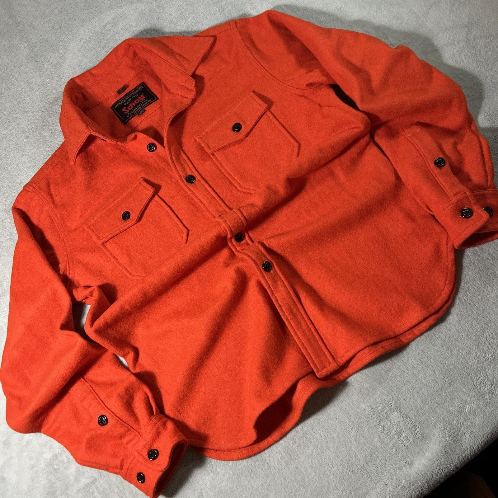 Schott Schott US Armed Forces Wool Flannel Jacket Small Outdoors Size US S / EU 44-46 / 1 - 1 Thumbnail