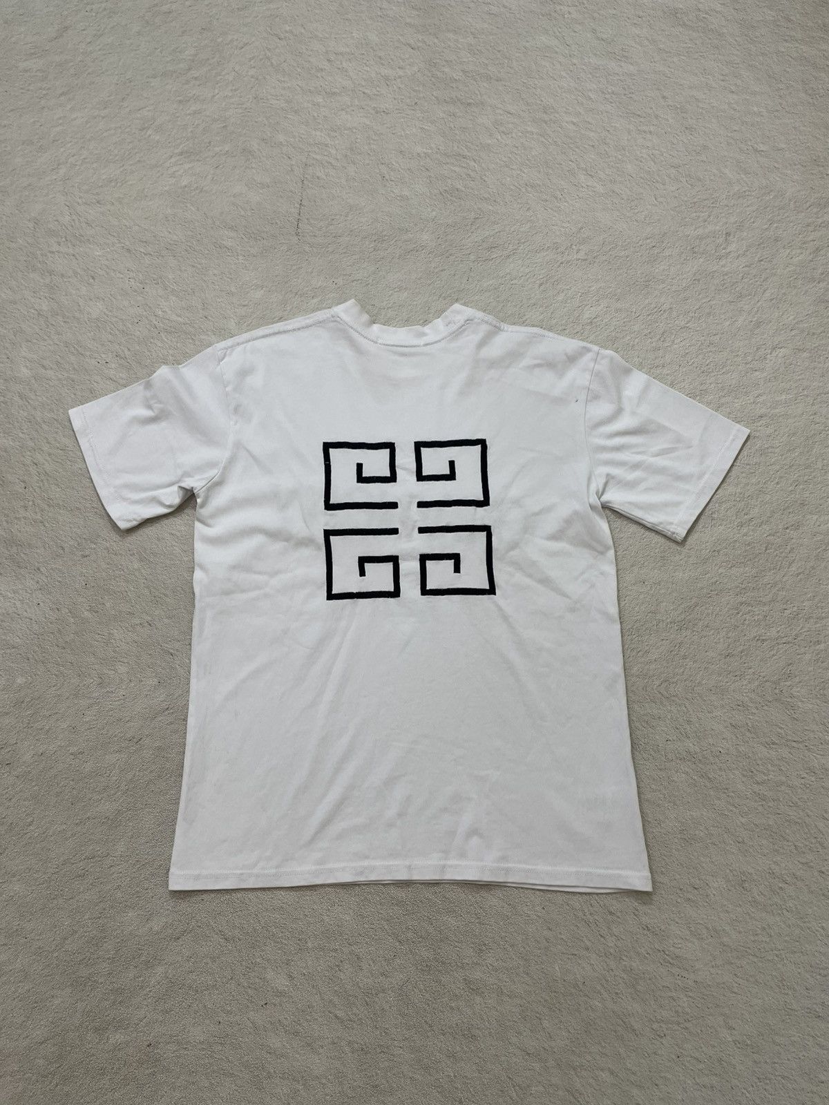 2000s Givenchy Tee Shirt Big Logo Embroidered Y2K Hysteric