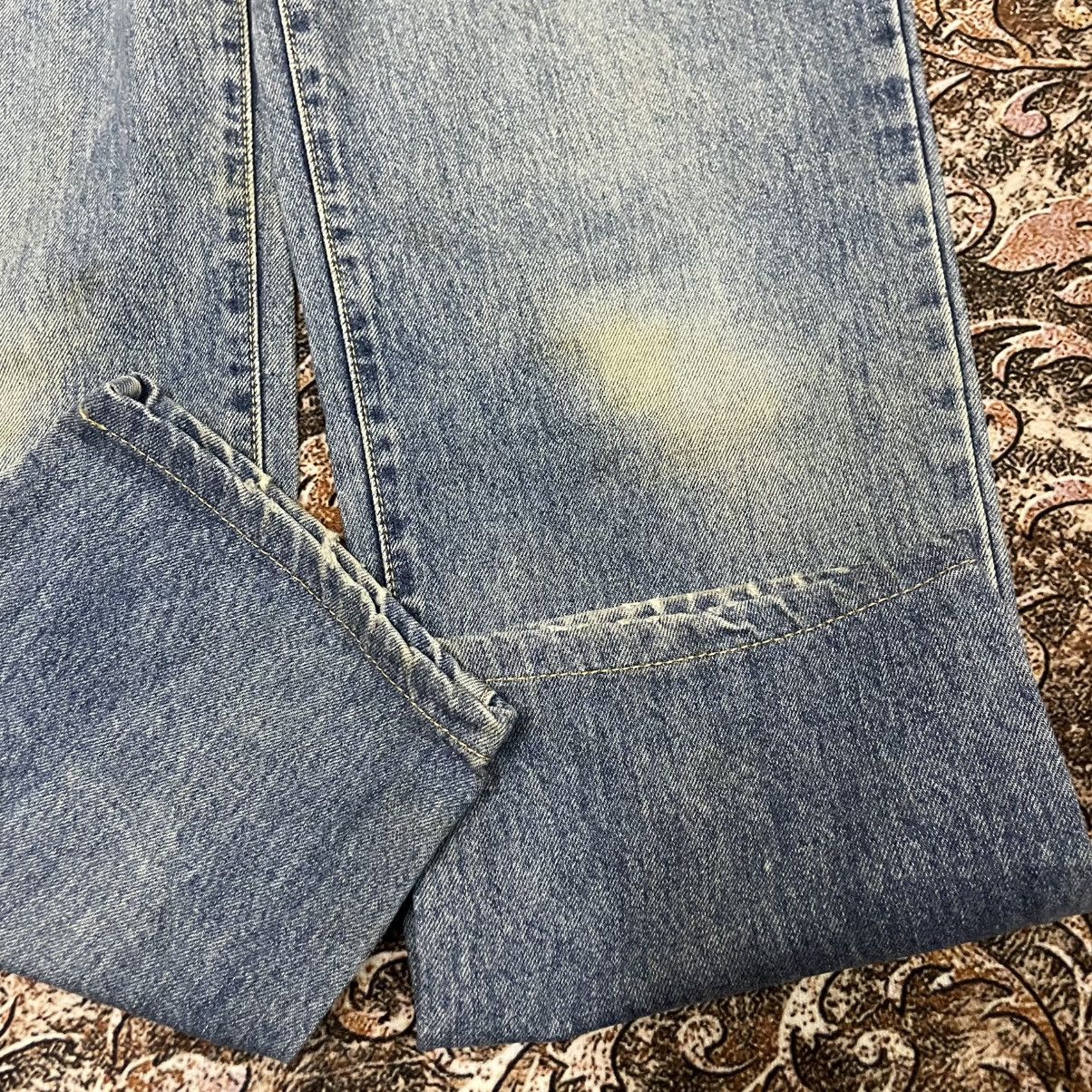 Edwin 🔥Vintage 1993 Edwin Stoned Washed Distress Dirty Denim Jeans Size US 31 - 7 Thumbnail