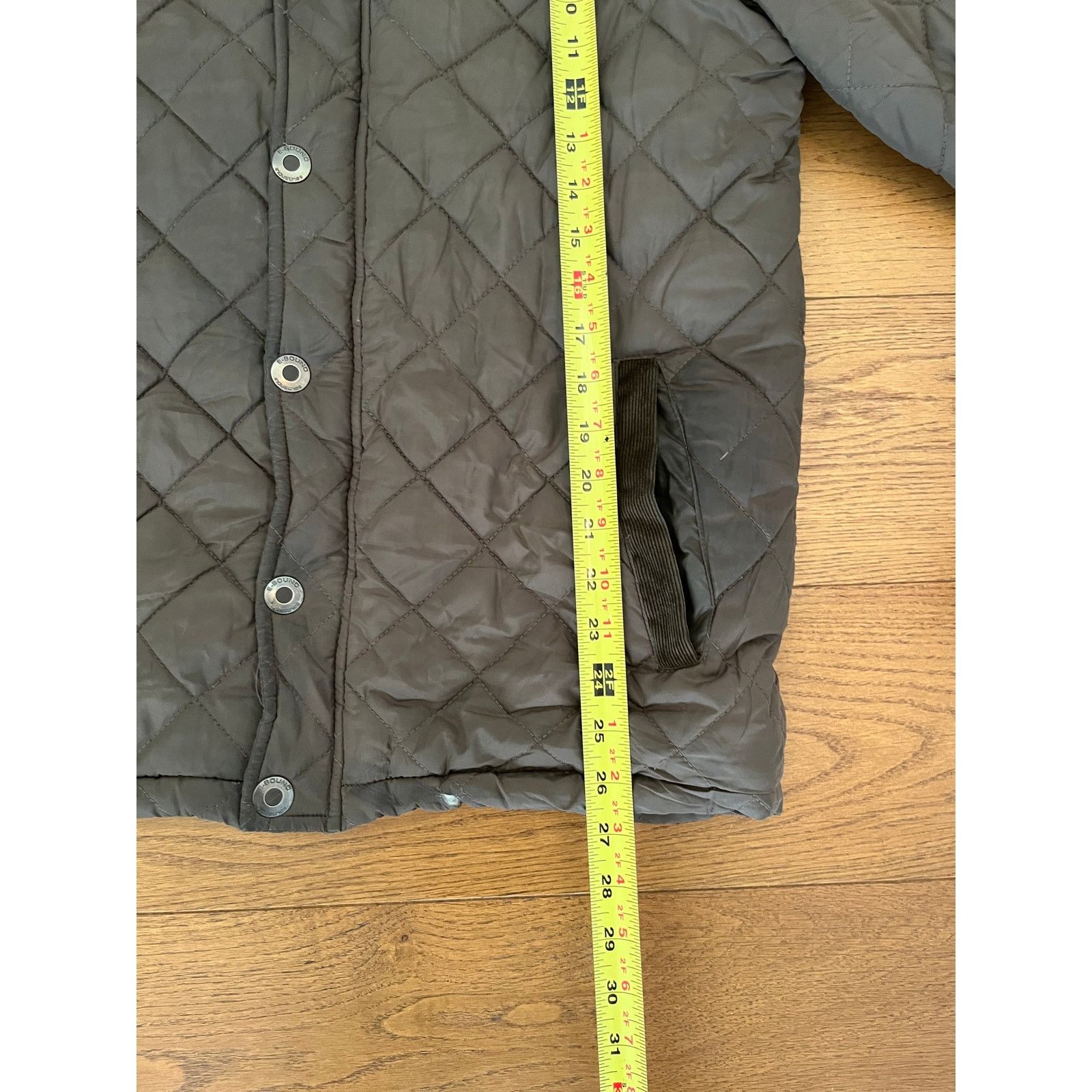 Vintage E-Bound Earthbound Green Quilted Barn Jacket Corduroy Small Size S / US 4 / IT 40 - 6 Thumbnail