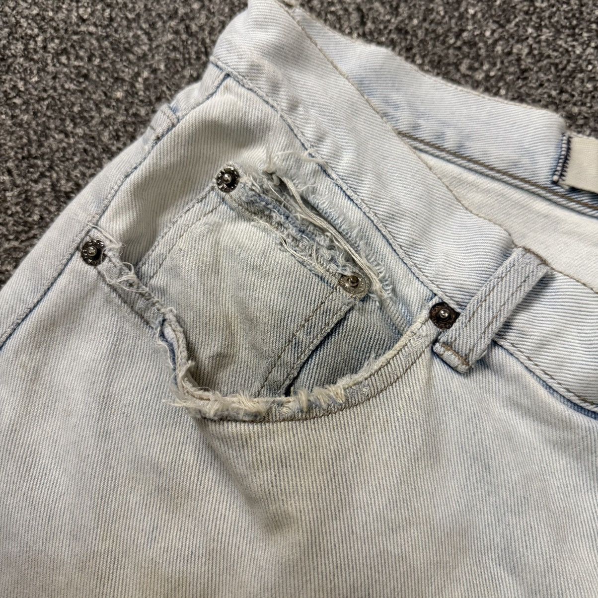 20471120 Vintage 90s Distressed Gio Jeans Loose Fit Faded Denim Size US 30 / EU 46 - 9 Thumbnail