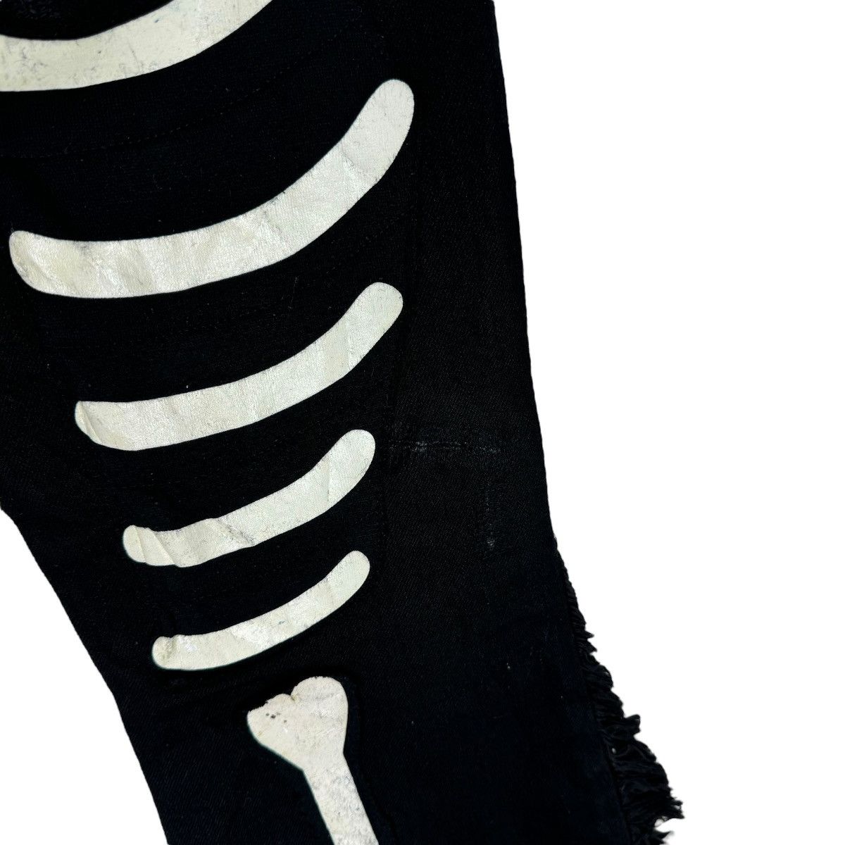 Le Grande Bleu (L.G.B.) 🌟L.G.B MANIACS FLARE CUSTOM SKELETON PANTS Size US 30 / EU 46 - 6 Thumbnail