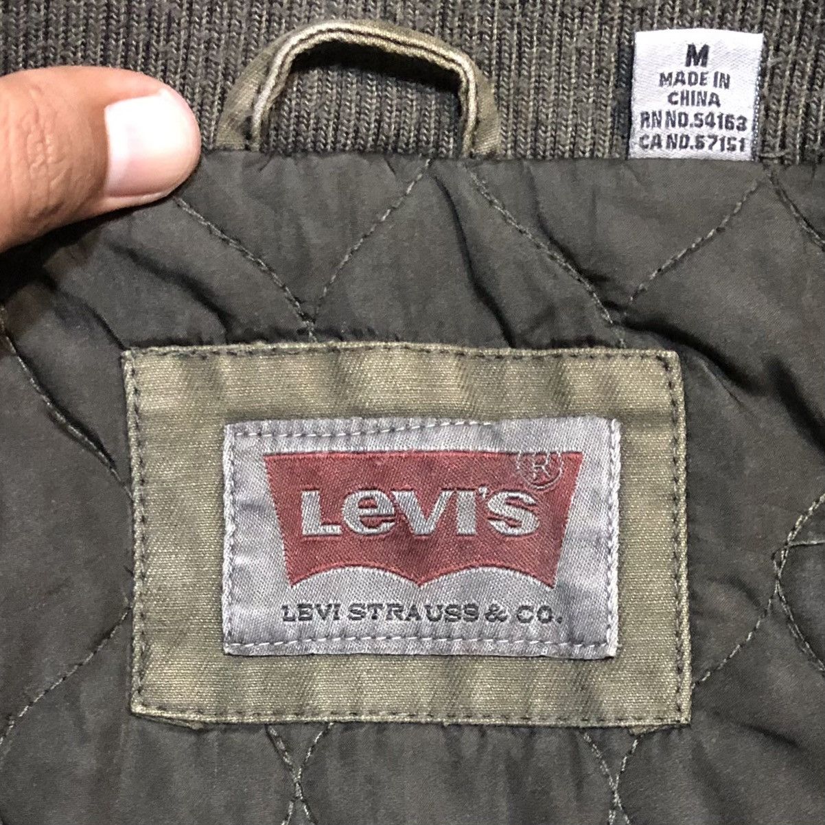 Levi's Vintage Levis Olive Green Army Military Field Trucker Jacket Size US M / EU 48-50 / 2 - 16 Thumbnail