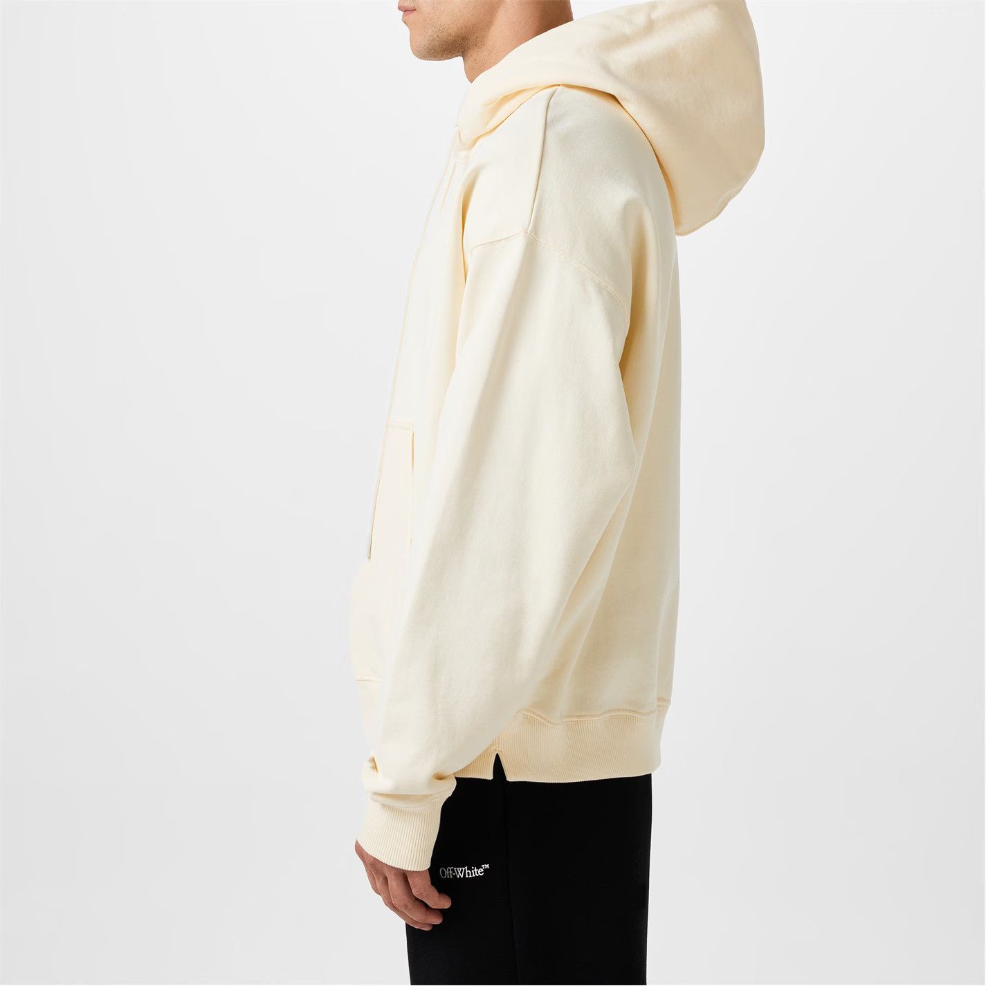 Off-White o1g2r1mq0226 Script Hoodie In Ivory Size US XS / EU 42 / 0 - 6 Thumbnail