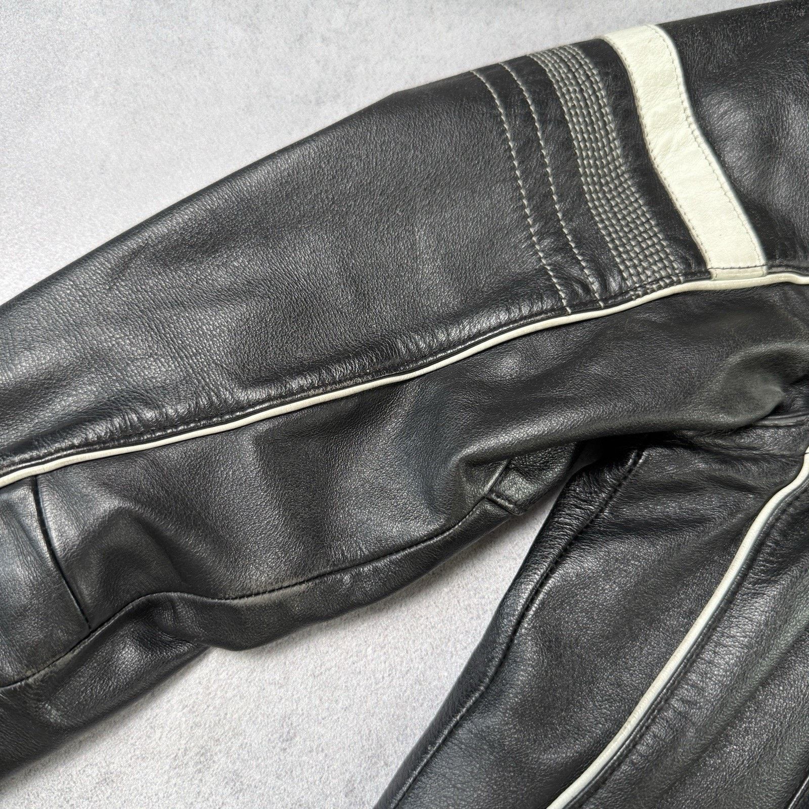 Harley Davidson Harley Davidson Leather Racing Jacket Women's Vintage Y2K Size XS / US 0-2 / IT 36-38 - 4 Thumbnail