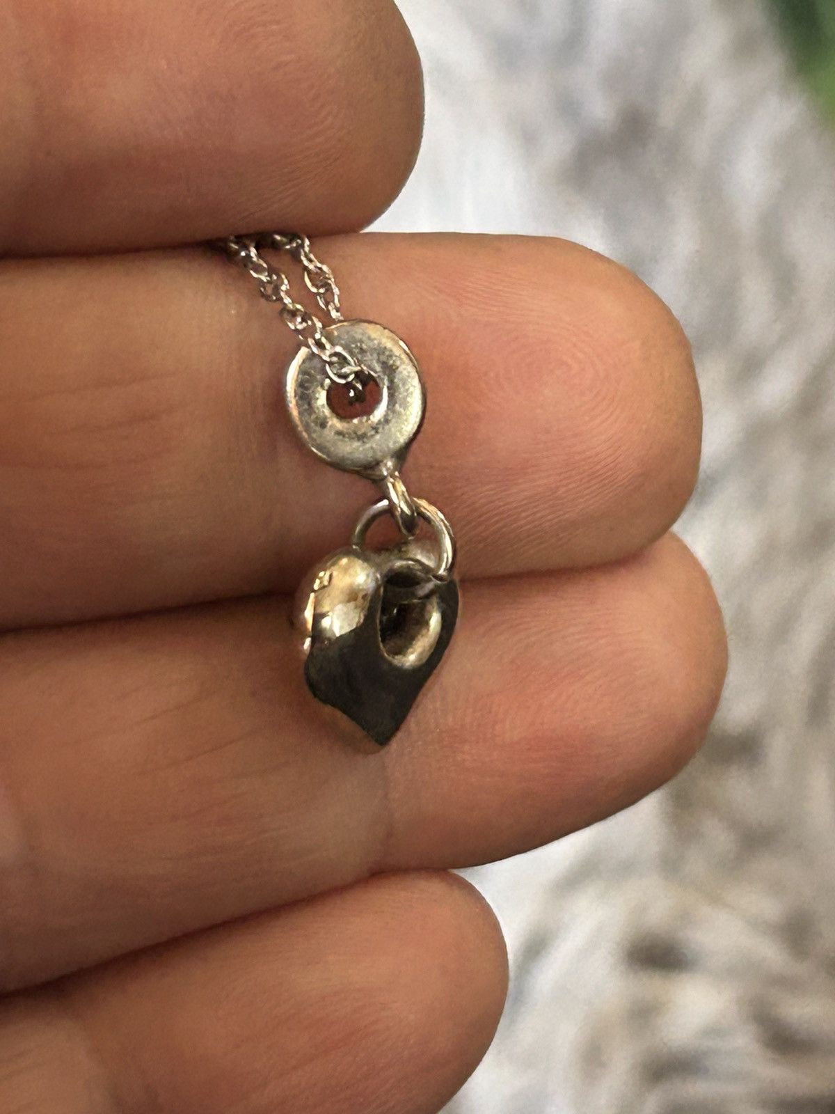 Handmade Handcrafted vintage threader heart pendant on chain necklace Size ONE SIZE - 6 Thumbnail