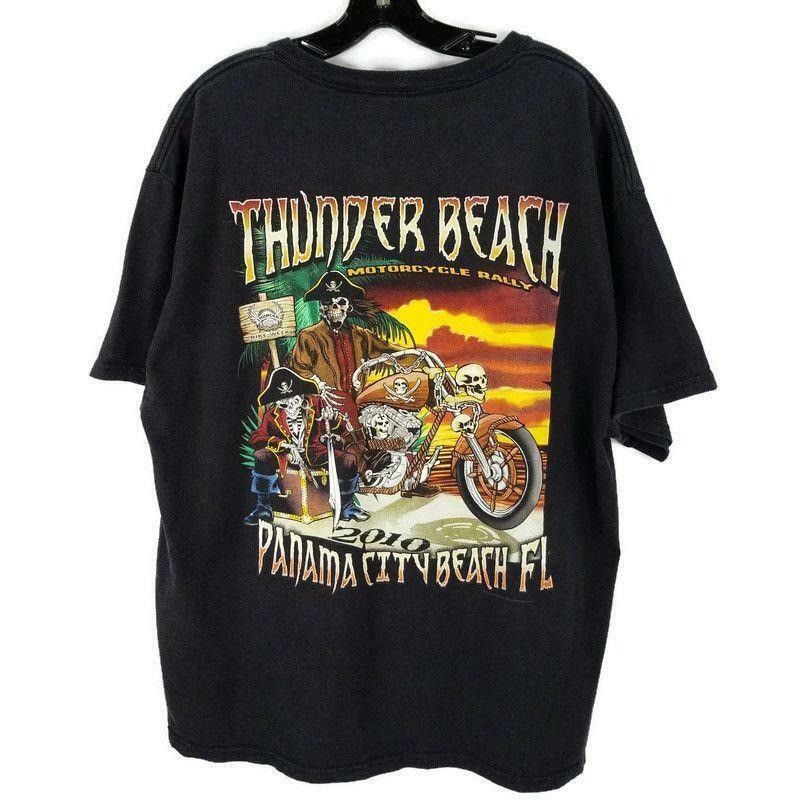 Delta Thunder Beach Motorcycle Rally T Shirt XL 2010 Panama City Size US XL / EU 56 / 4 - 2 Thumbnail