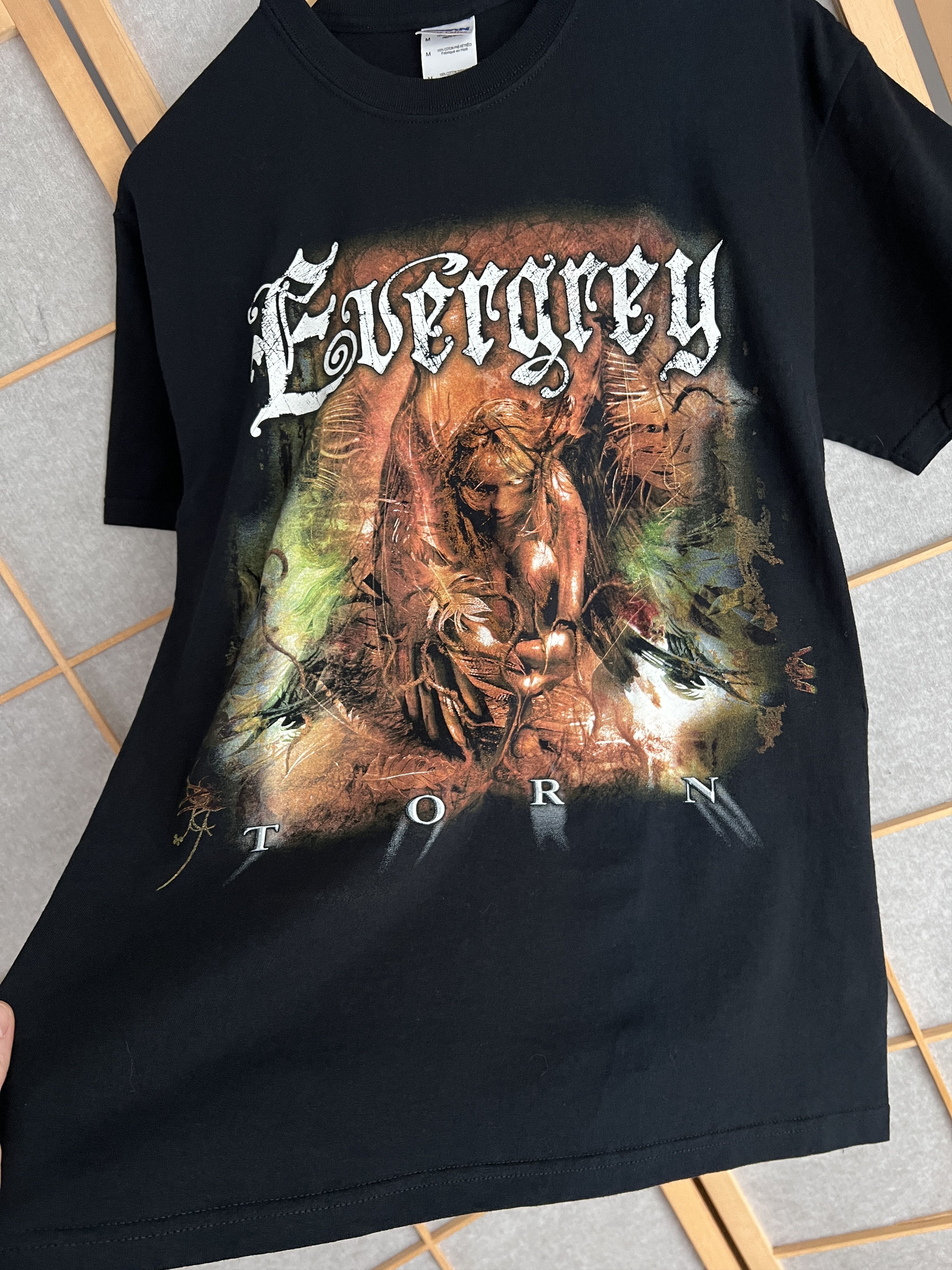 Band Tees Rare! Evergrey vintage 2009 Europe tour t shirt Torn promo Size US L / EU 52-54 / 3 - 6 Thumbnail