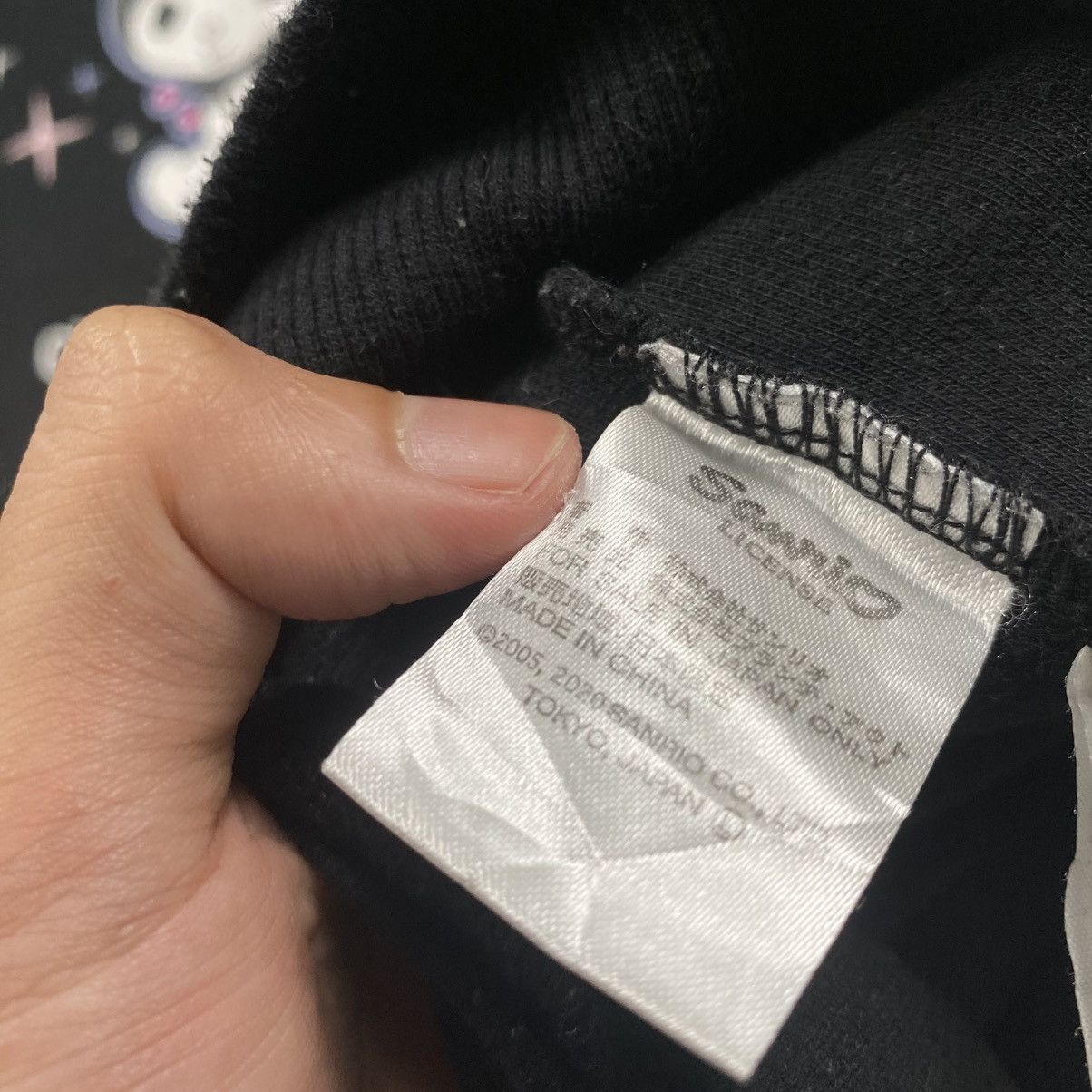 Japanese Brand Vintage y2k Sanrio Kuromi Cartoon Anime Pullover Size US L / EU 52-54 / 3 - 5 Thumbnail