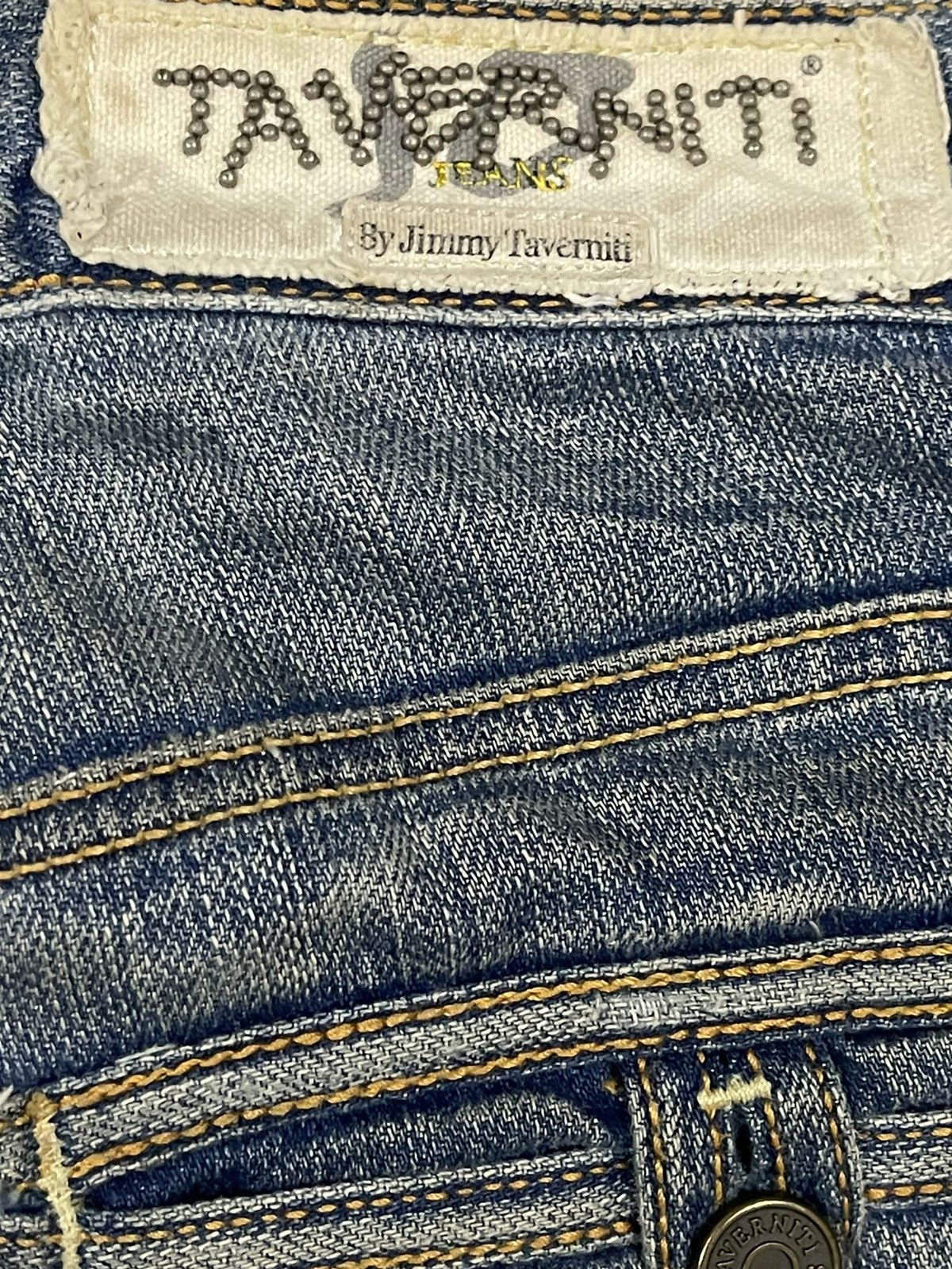 Jimmy Taverniti Vintage Italian Designer Taverniti Blue Wash Loose Jeans Size US 33 - 7 Thumbnail