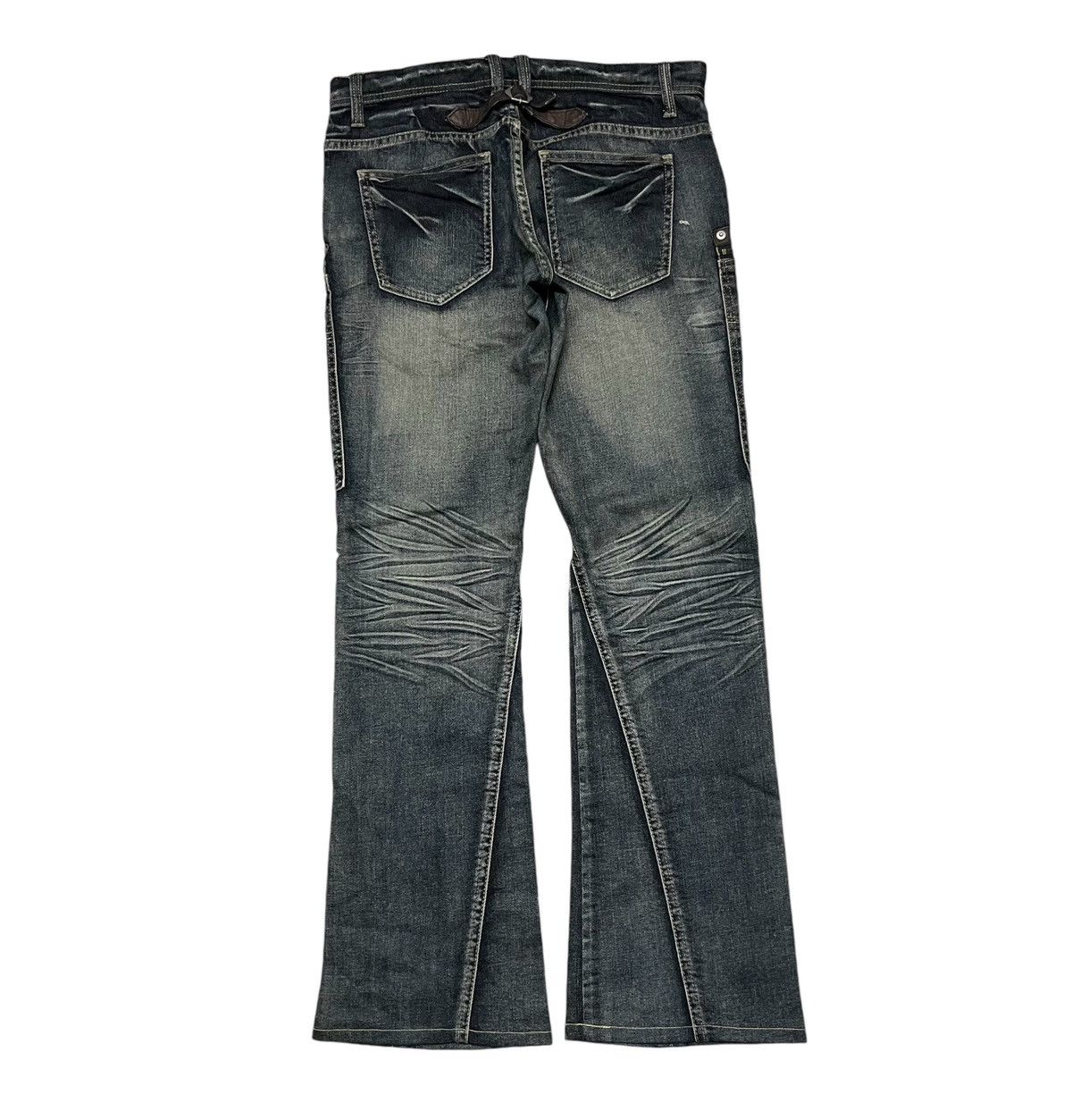 PPFM 2000s PPFM INSPIRED FLARE JEANS RARE DESIGN Size US 32 / EU 48 - 3 Thumbnail