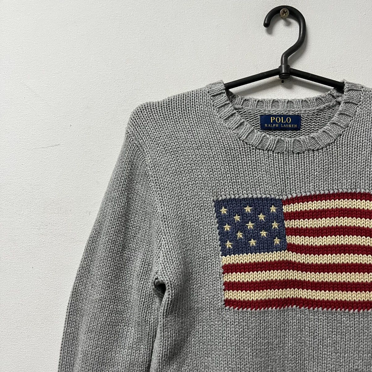 Polo Ralph Lauren Polo Ralph Lauren Sweater USA flag vintage Size US XXS / EU 40 - 3 Thumbnail