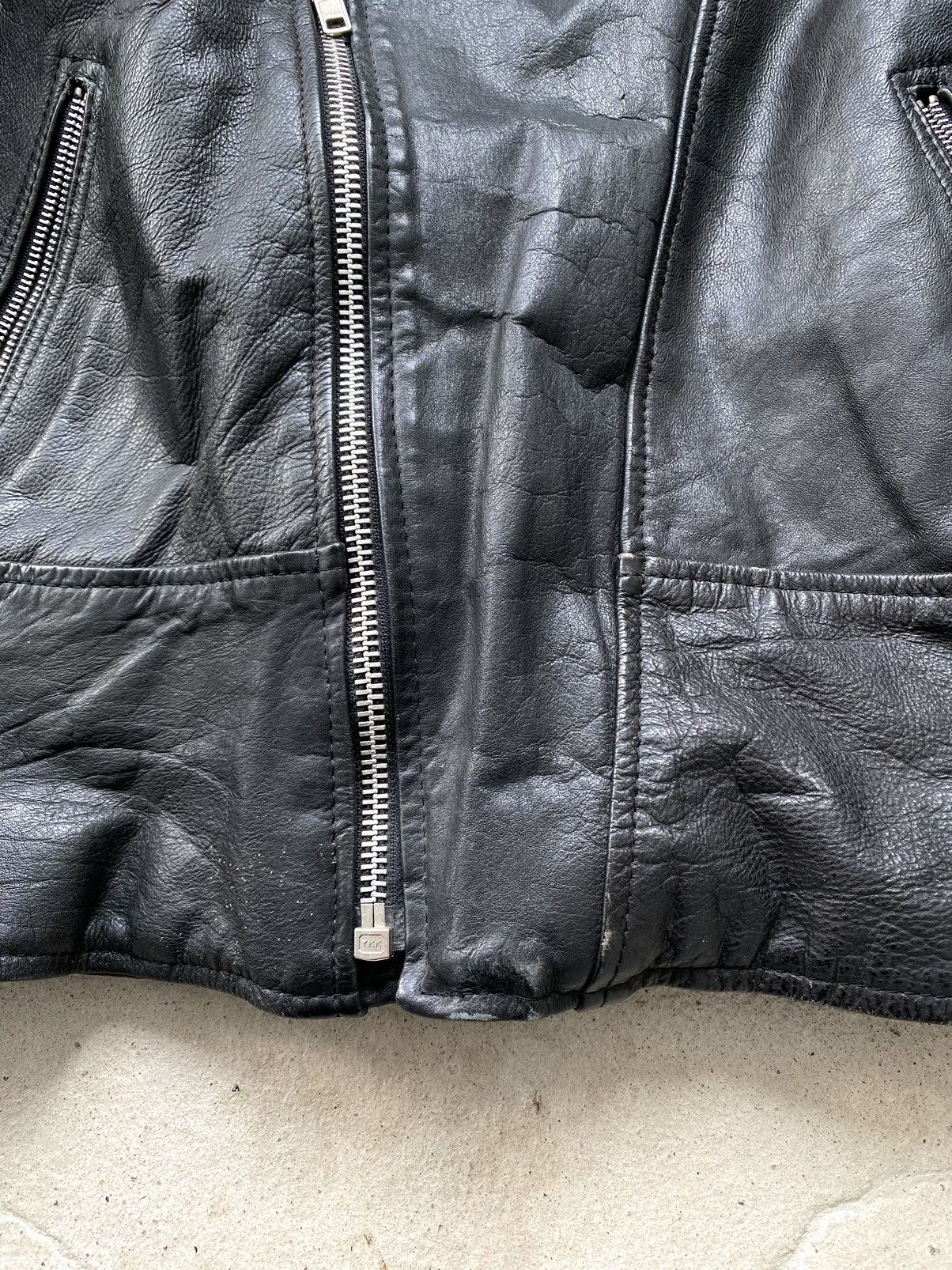 Other Rare! Vintage 70s Leather Jacket Art Face In Snakes Medusa Size US L / EU 52-54 / 3 - 9 Thumbnail