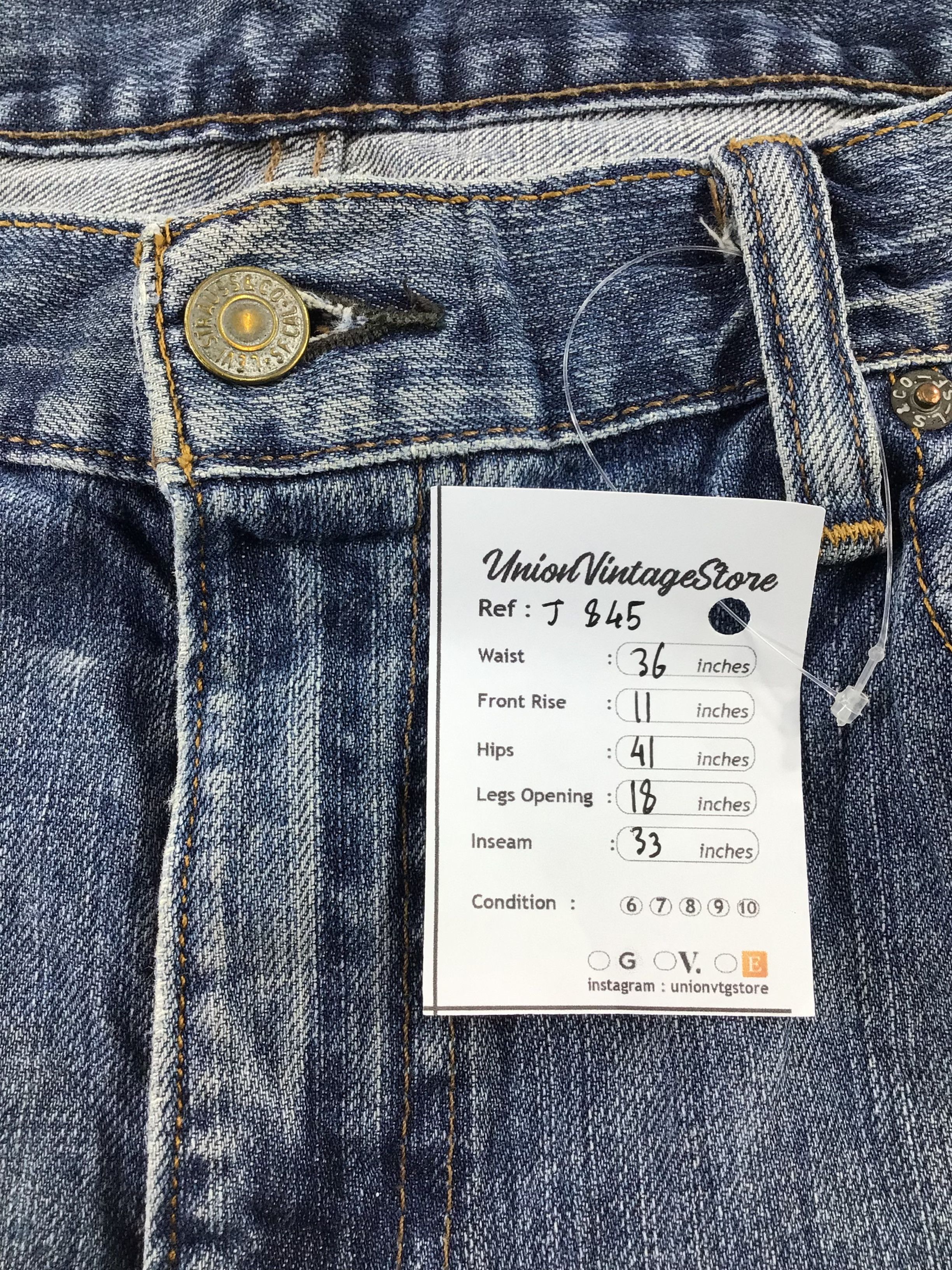 Levi's Vintage Levis 569 Jeans Distressed Denim -J845 Size US 36 / EU 52 - 14 Thumbnail