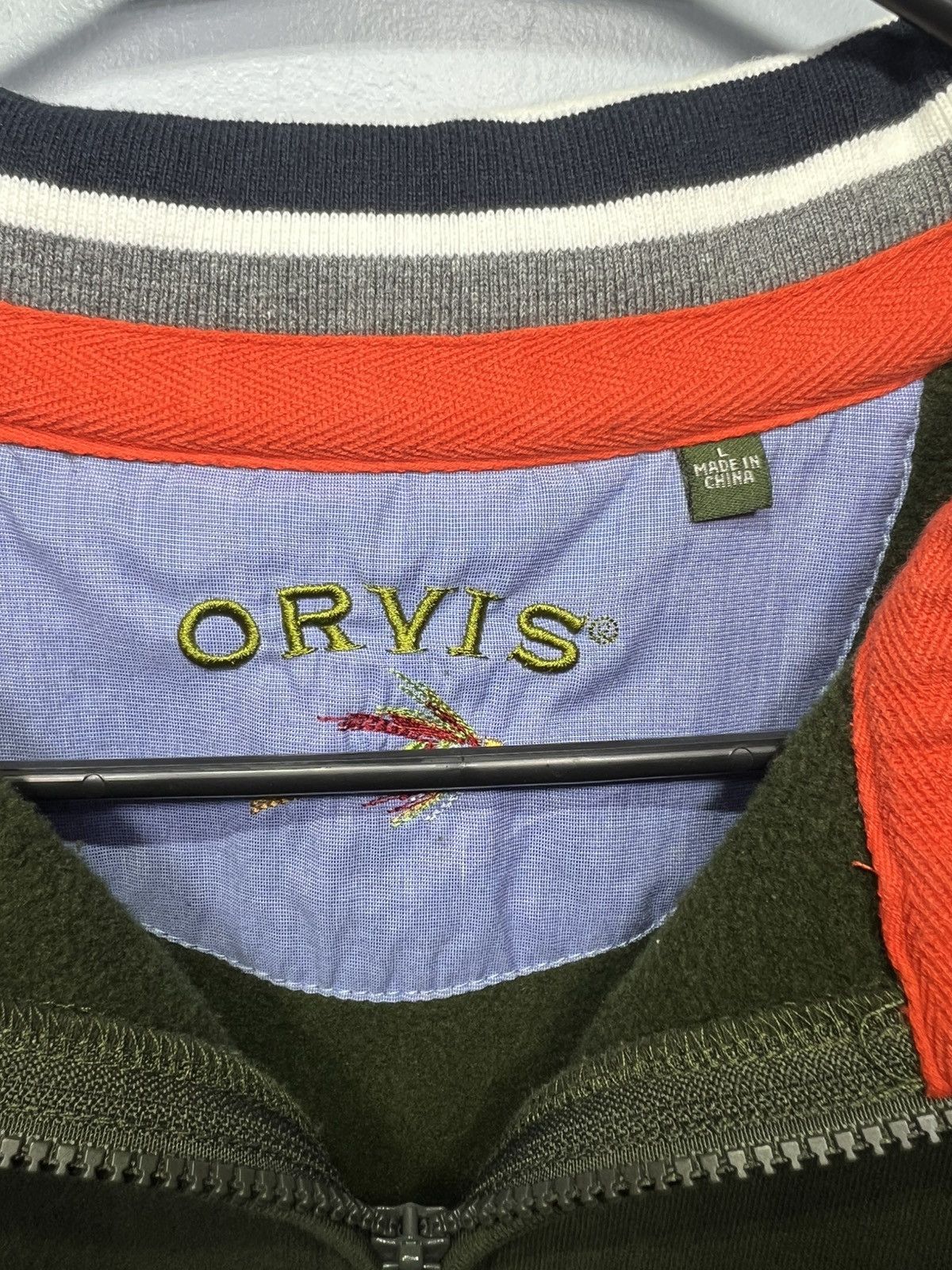Orvis × Vintage Men’s Orvis 1/4 Zip Green Sweatshirt Size Large Size US L / EU 52-54 / 3 - 2 Thumbnail