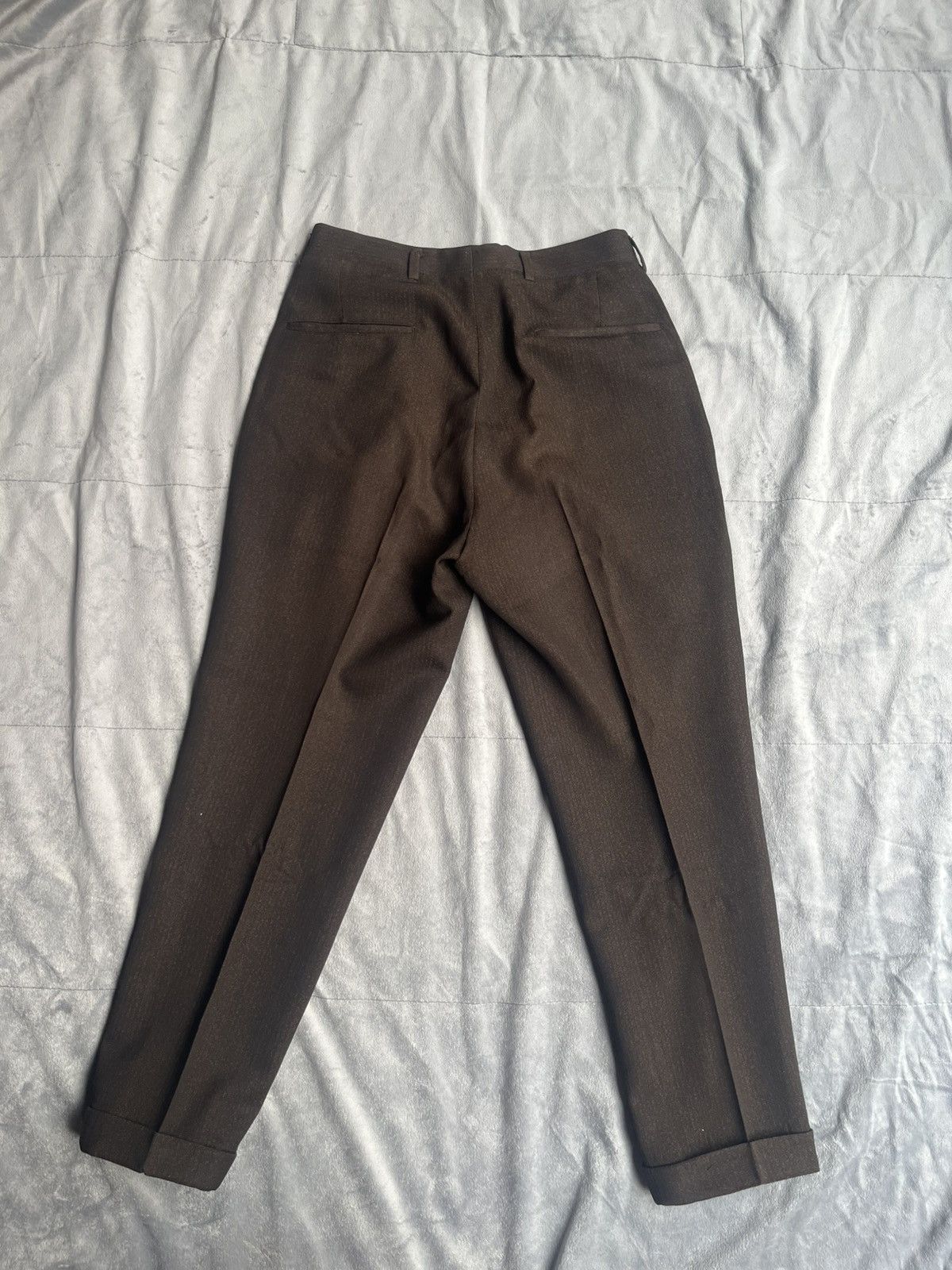 Other Vintage Brown Trousers 29x25.5 Size US 29 - 2 Thumbnail