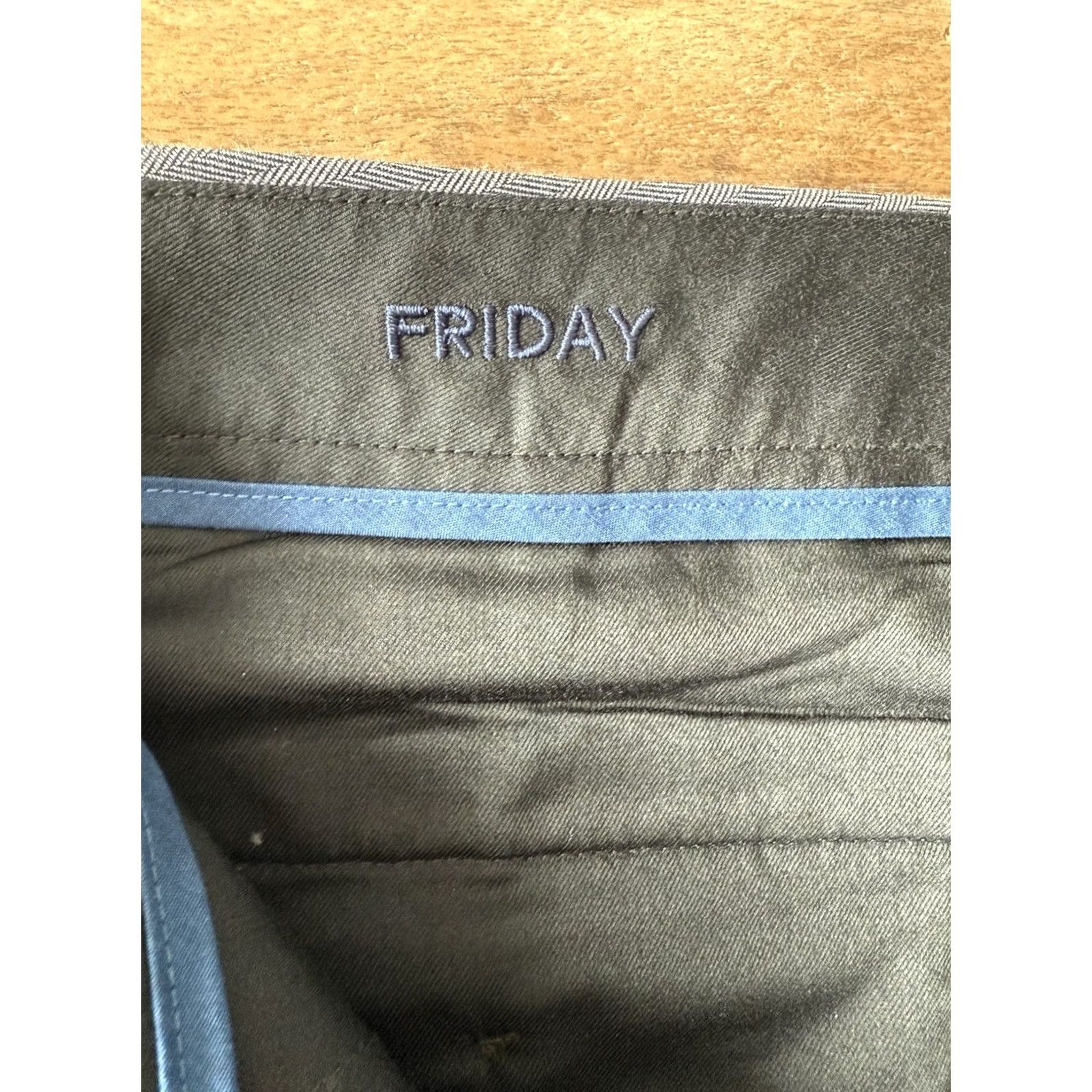 Bonobos Bonobos Pants Gray Herringbone Slim Fit Dress Pants 36x33 Men Vintage No (36x33) | Weekday Warrior Size US 34 / EU 50 - 4 Thumbnail