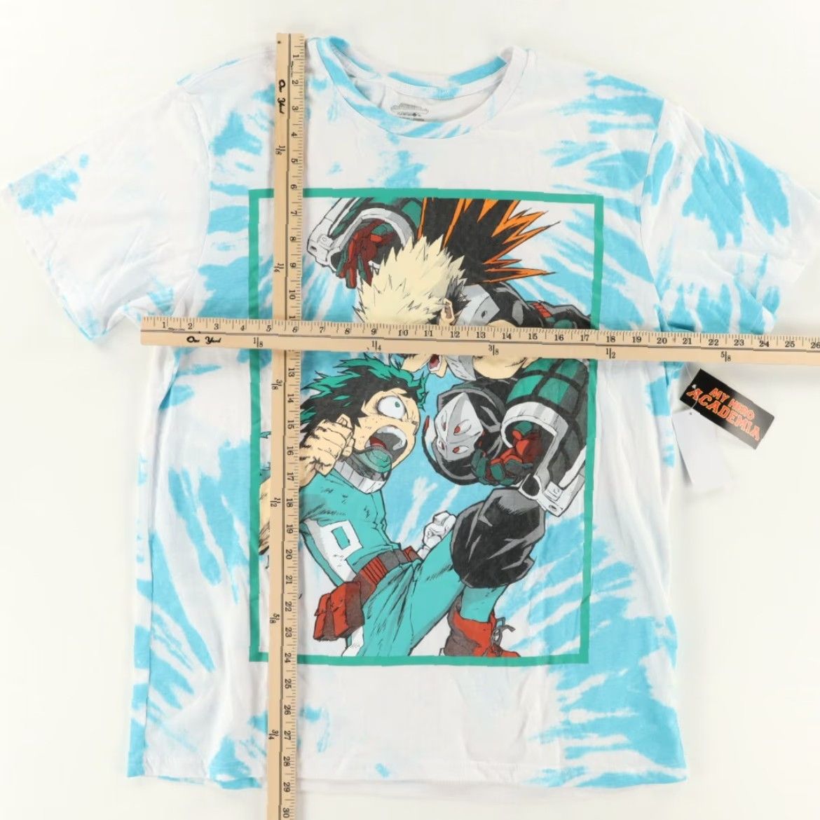 Vintage My Hero Academy Shirt Men L White Tie-Dye T-Shirt Size US L / EU 52-54 / 3 - 3 Thumbnail
