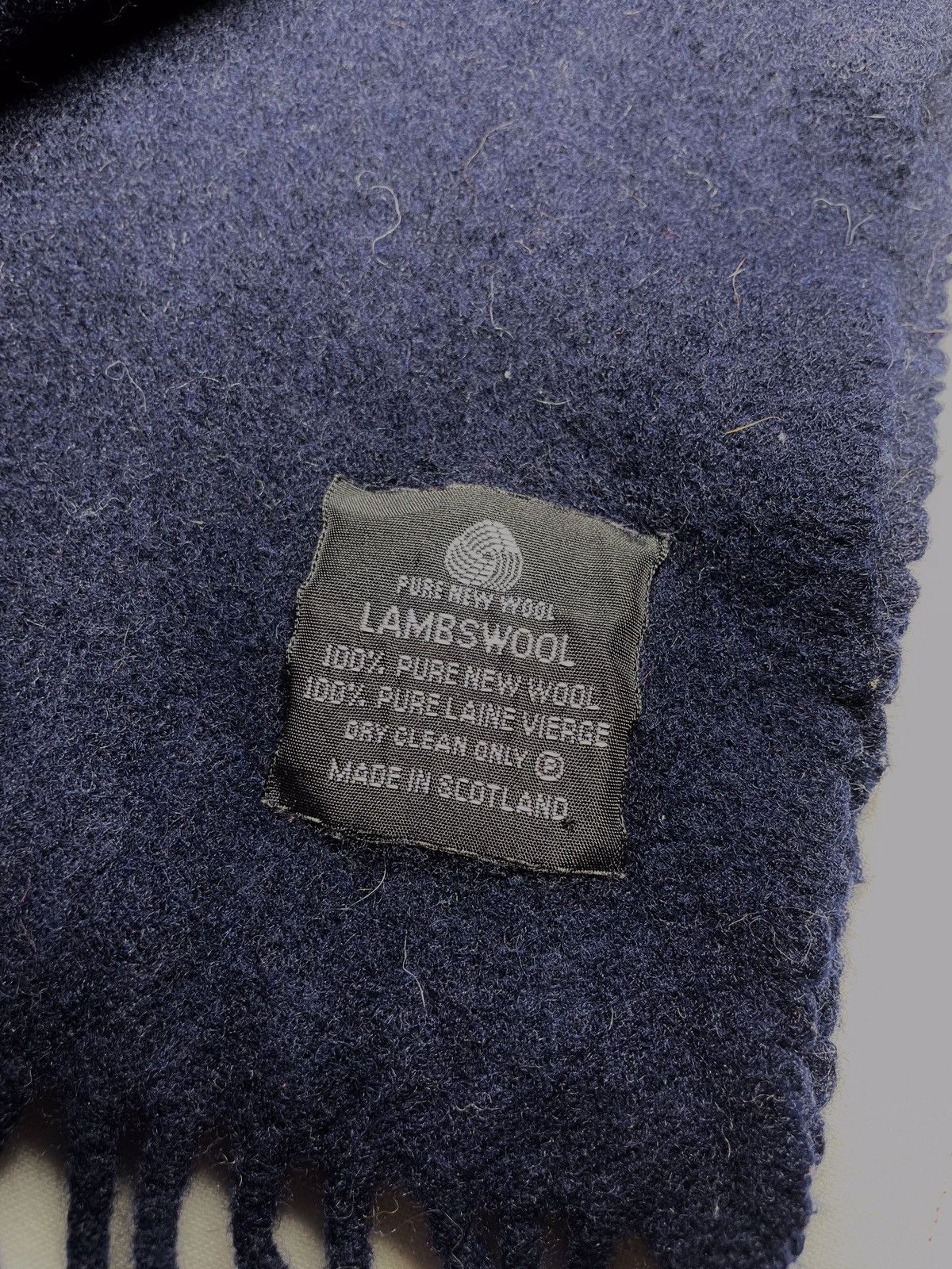 Liberty London Liberty navy wool scarf Size ONE SIZE - 4 Thumbnail