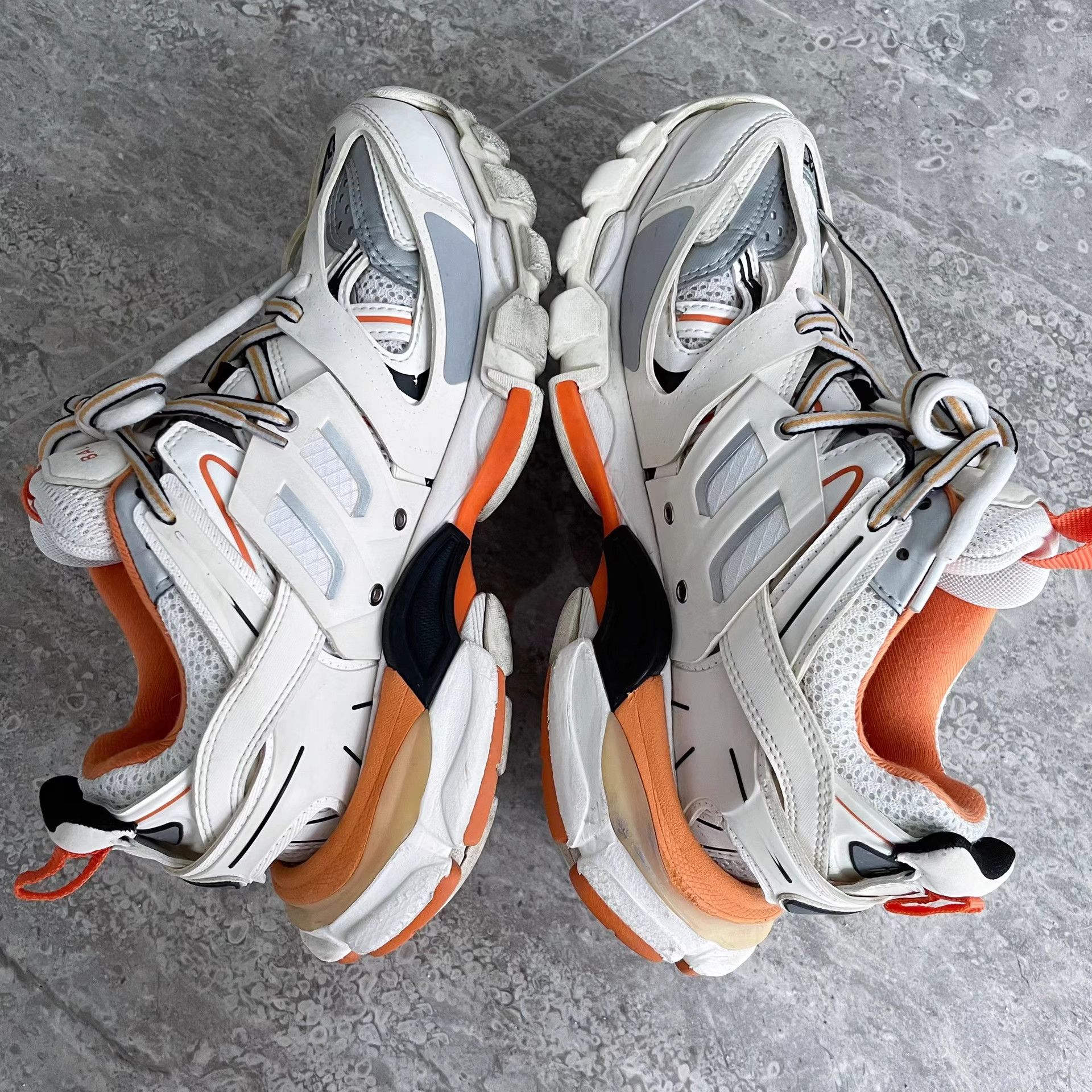 Balenciaga Balenciaga Track White Orange Sneakers Size US 7 / IT 37 - 5 Thumbnail