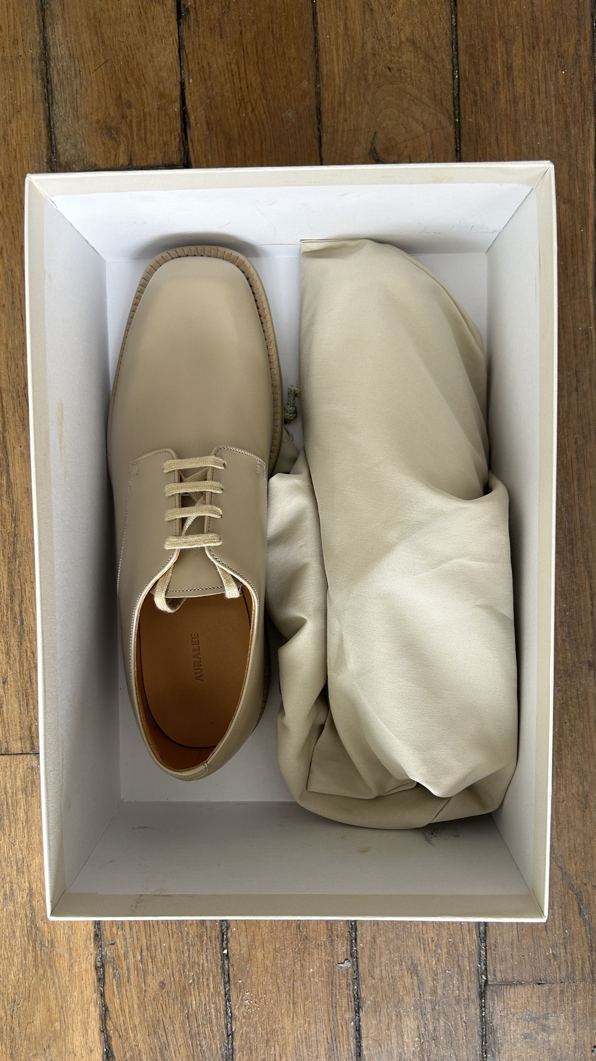 Auralee aa . 8 . BNWB . LEATHER SHOES . A20SS01FC Size US 8 / EU 41 - 5 Thumbnail