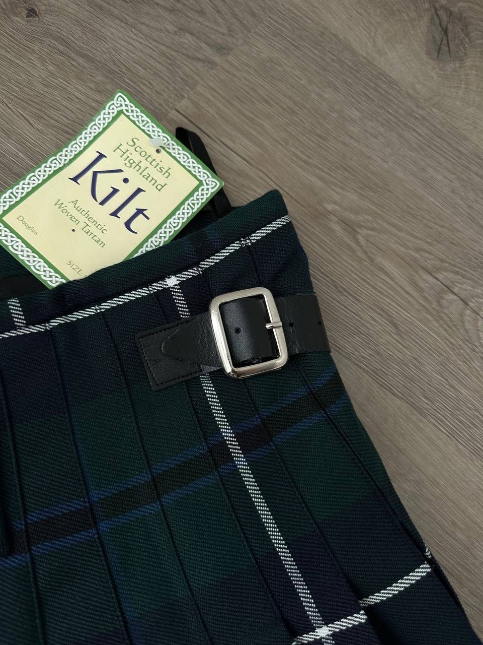 Vintage Vintage Scottish Highland Woven Green Cell Skirt Kilt Size 30" / US 8 / IT 44 - 11 Thumbnail