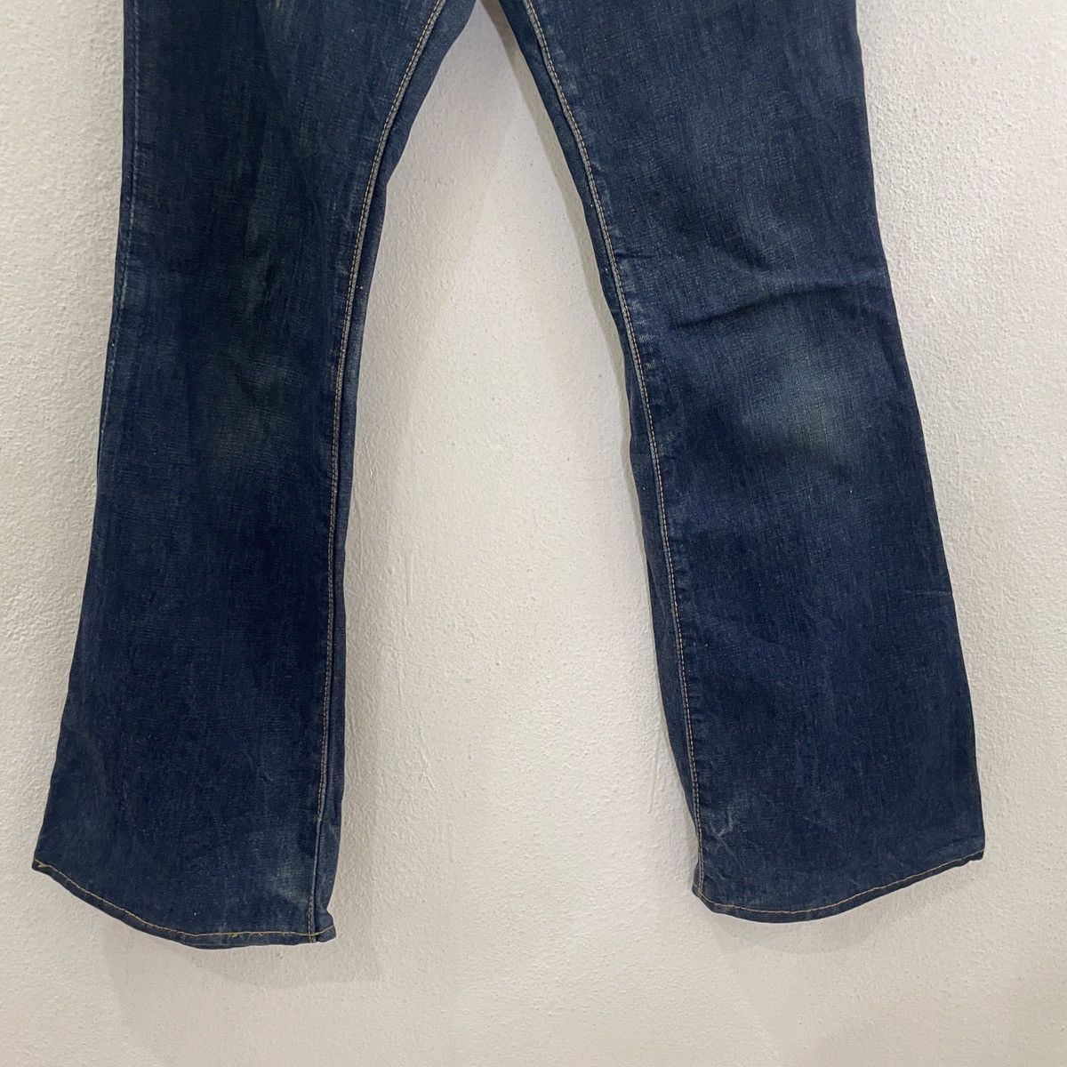20471120 Vintage Big Stone Bush Pants Flare Denim Jeans Size 28" / US 6 / IT 42 - 4 Thumbnail