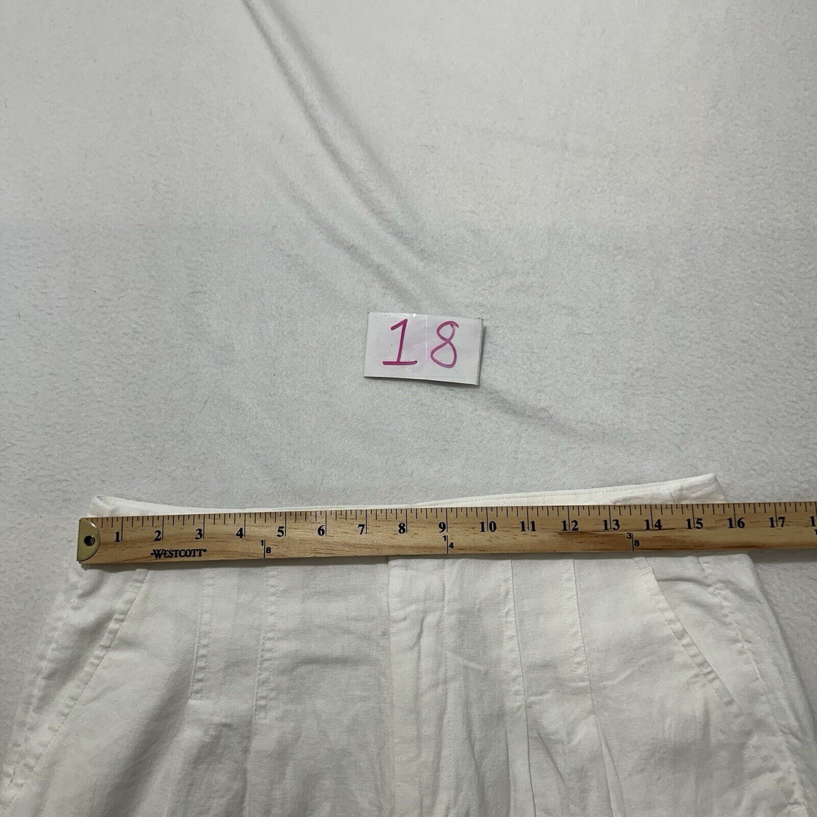 Other A New Day 8 High Rise Linen Blend Tapered Ankle Pants White Size 30" / US 8 / IT 44 - 11 Thumbnail