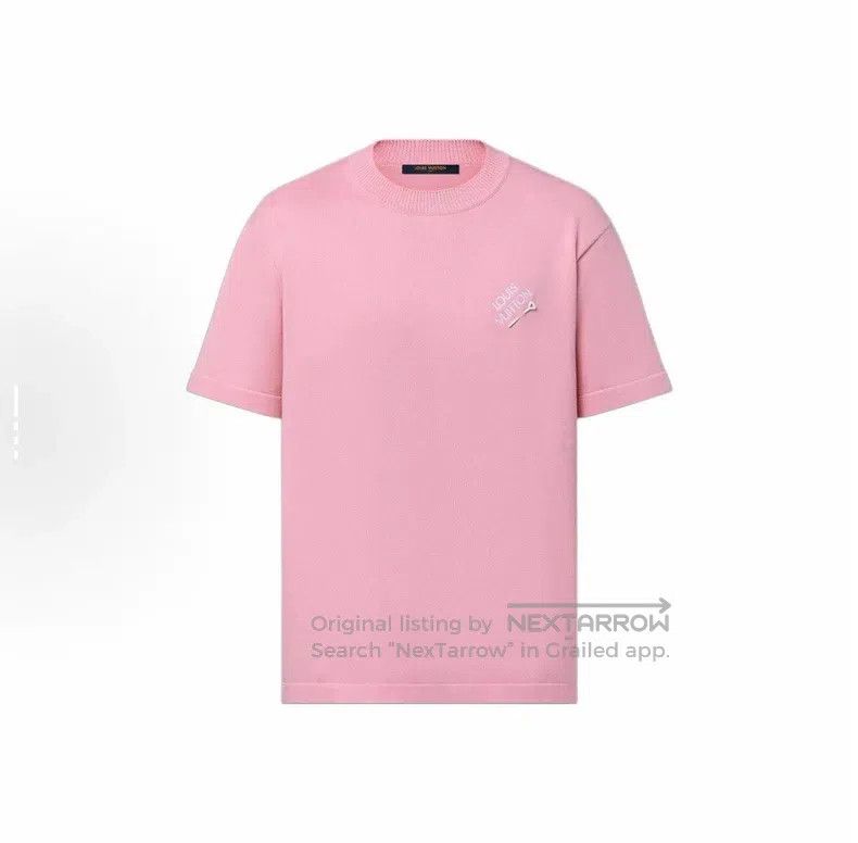 Louis Vuitton Louis Vuitton Tyler Signature Pink Pin Short Sleeve Size US L / EU 52-54 / 3 - 7 Thumbnail